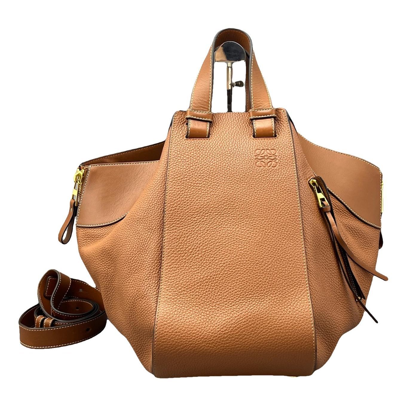 Hammock leather handbag