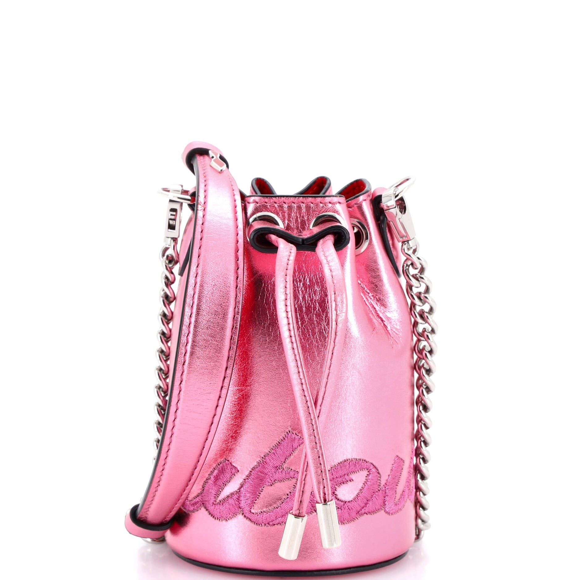 Christian Louboutin Marie Jane Bucket Bag Leather Mini
