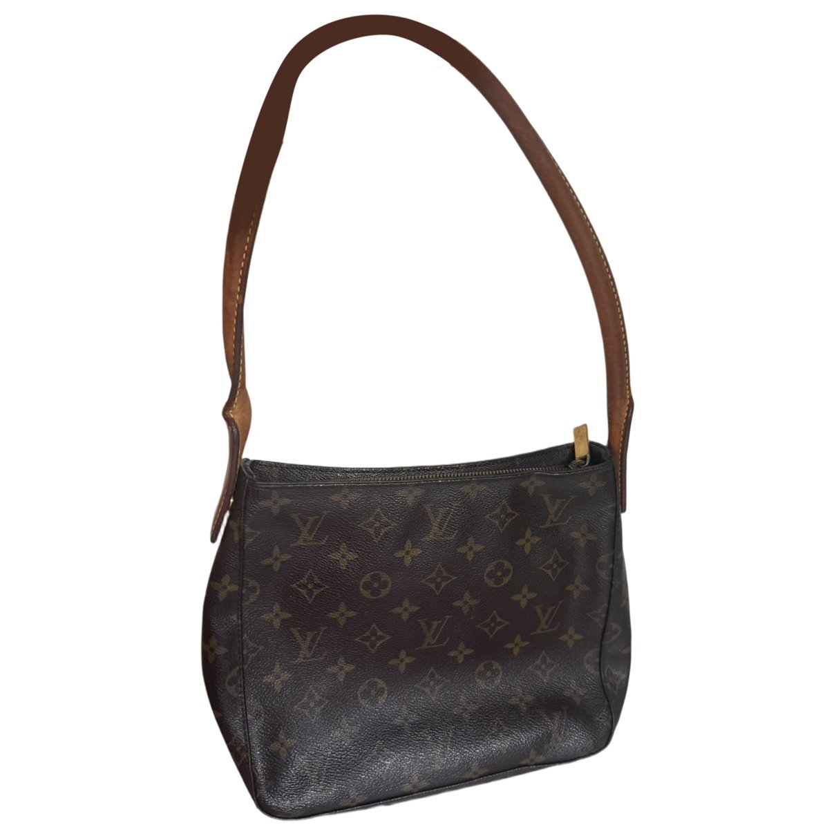 Looping leather handbag