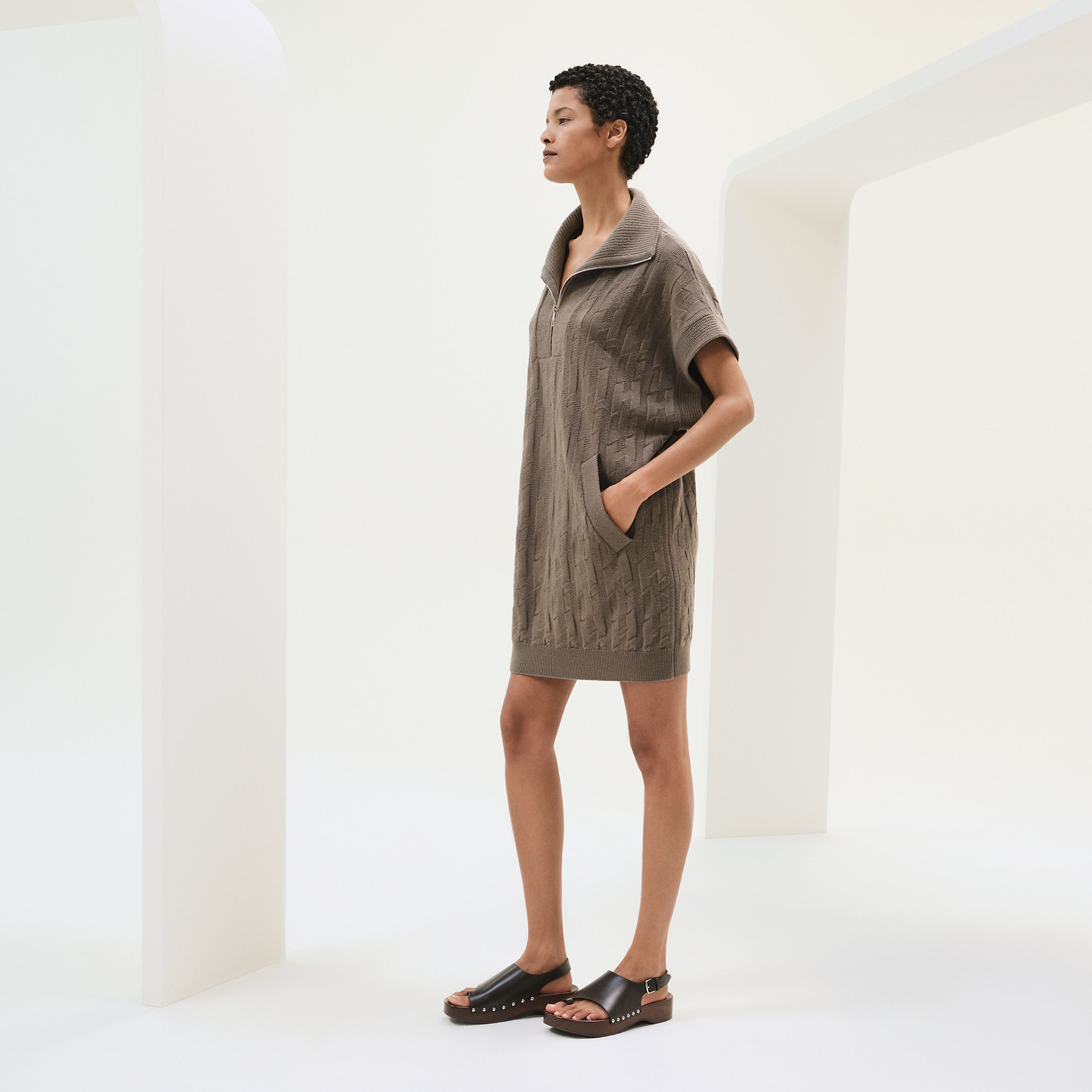"H" sweatshirt dress