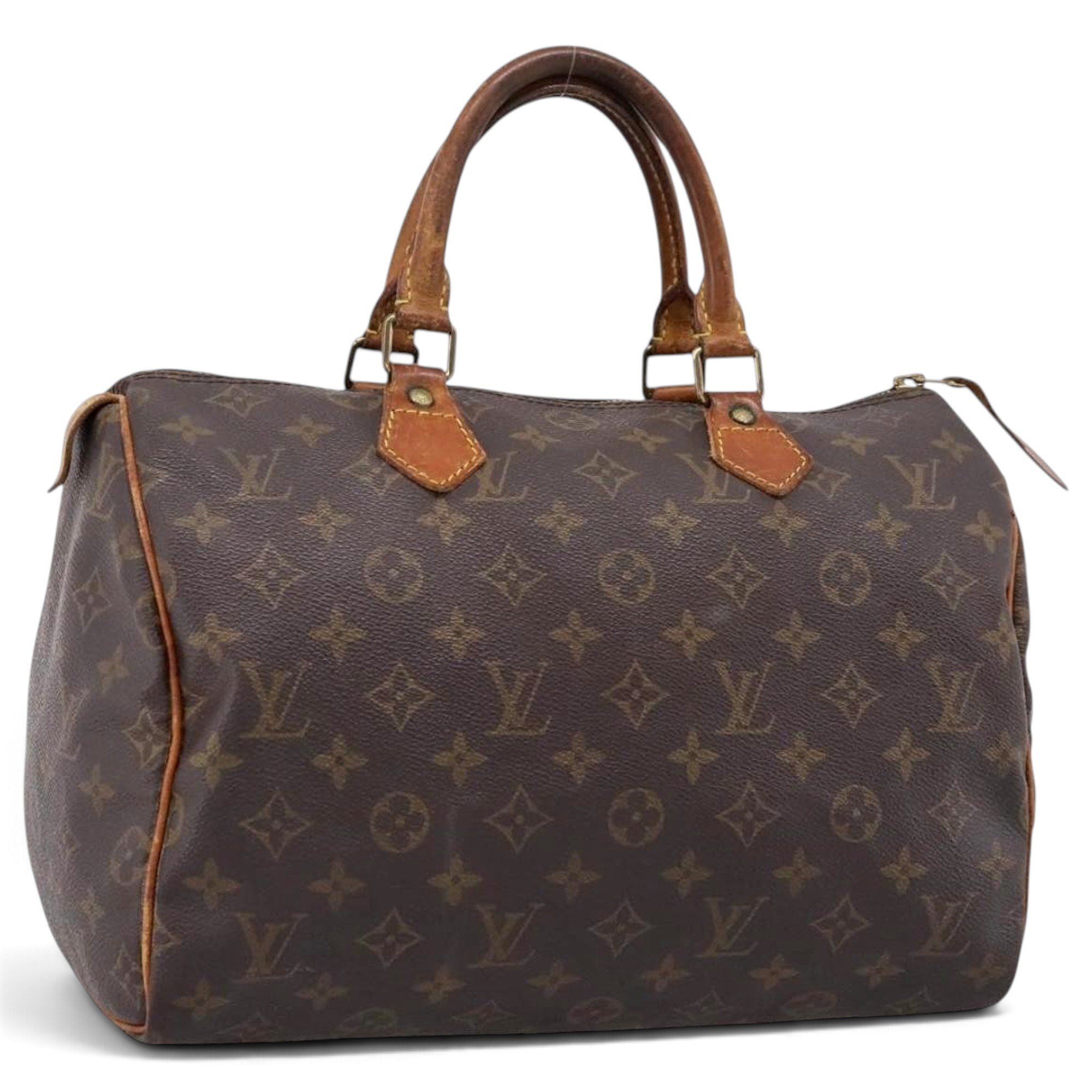 Speedy leather bowling bag