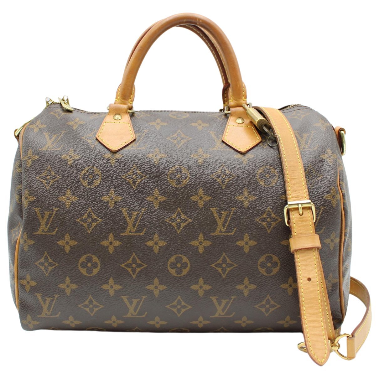Louis Vuitton Speedy Bandoulière cloth crossbody bag