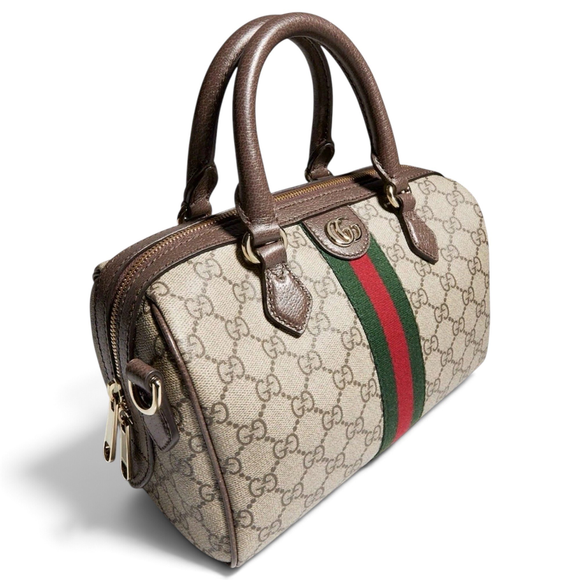 Ophidia Boston leather handbag