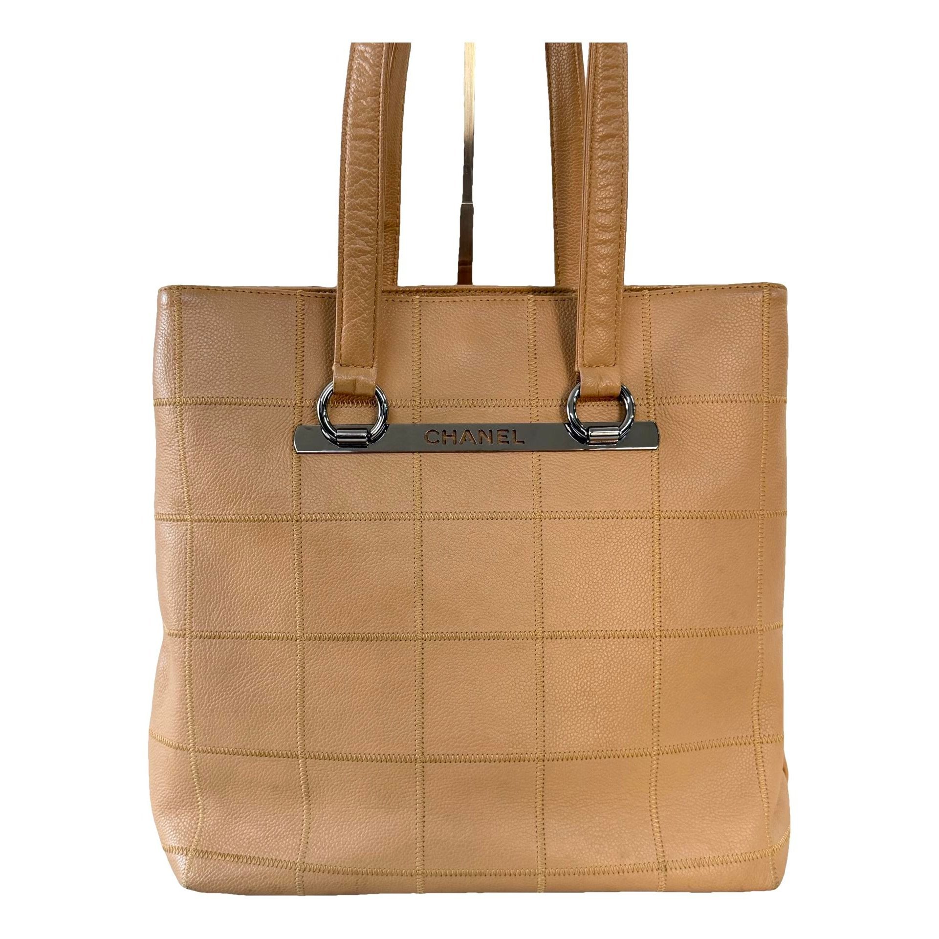Trendy CC Quilted leather handbag