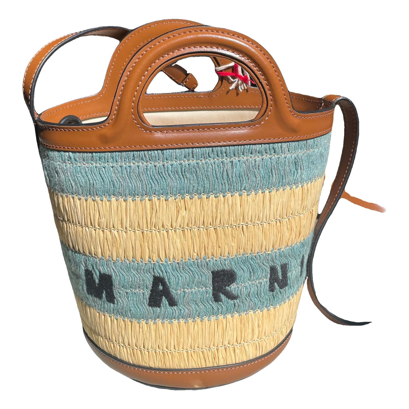 Tropicalia leather handbag