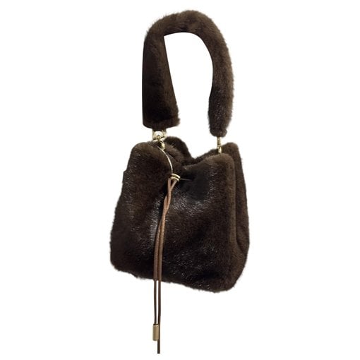 Faux fur handbag