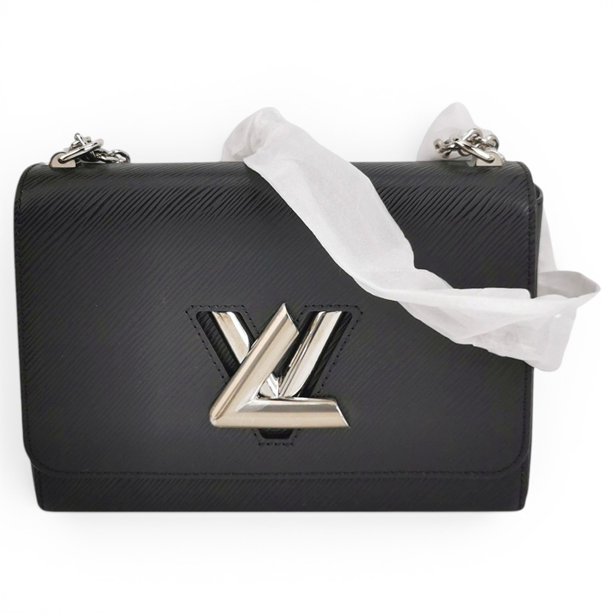 Twist leather handbag