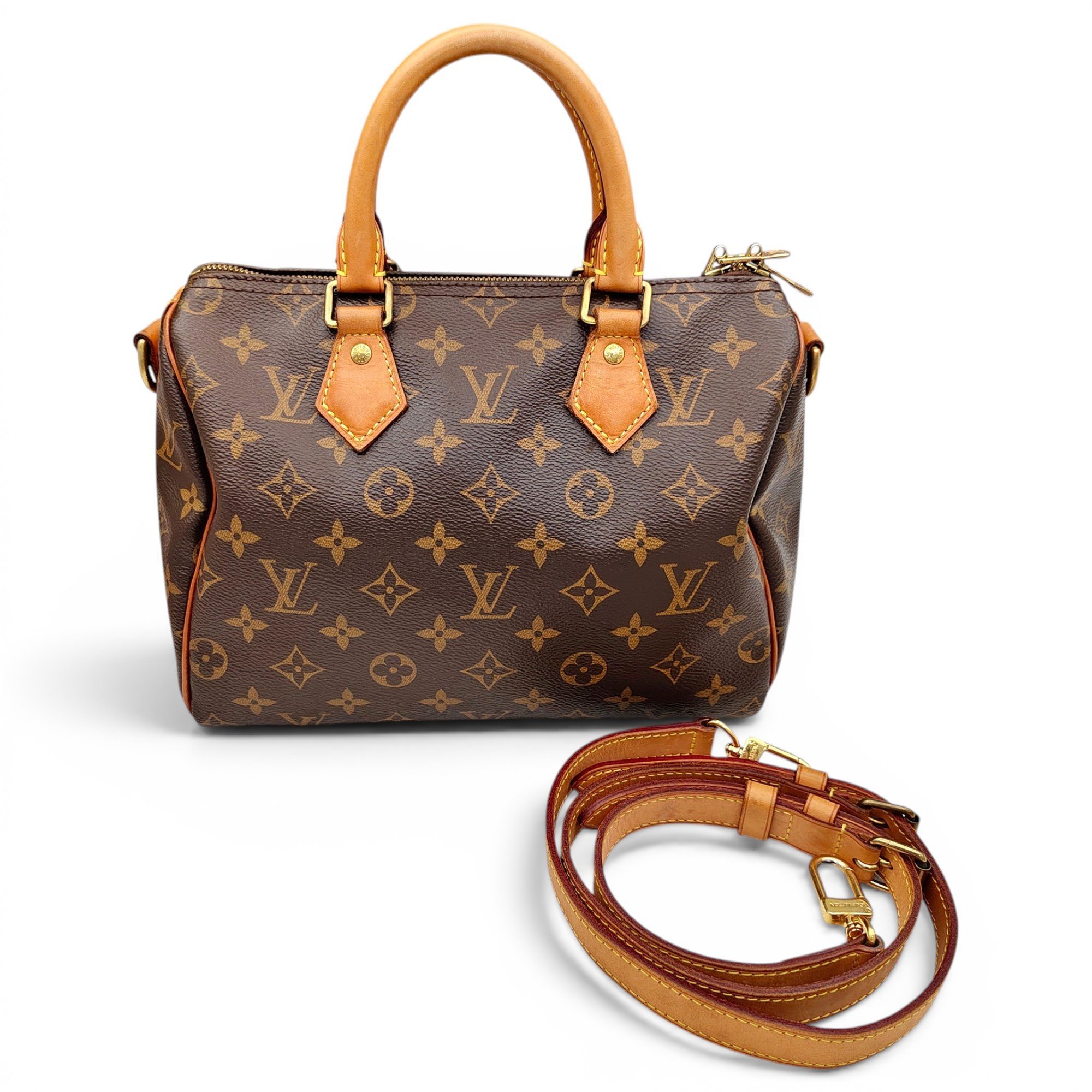 Speedy leather handbag