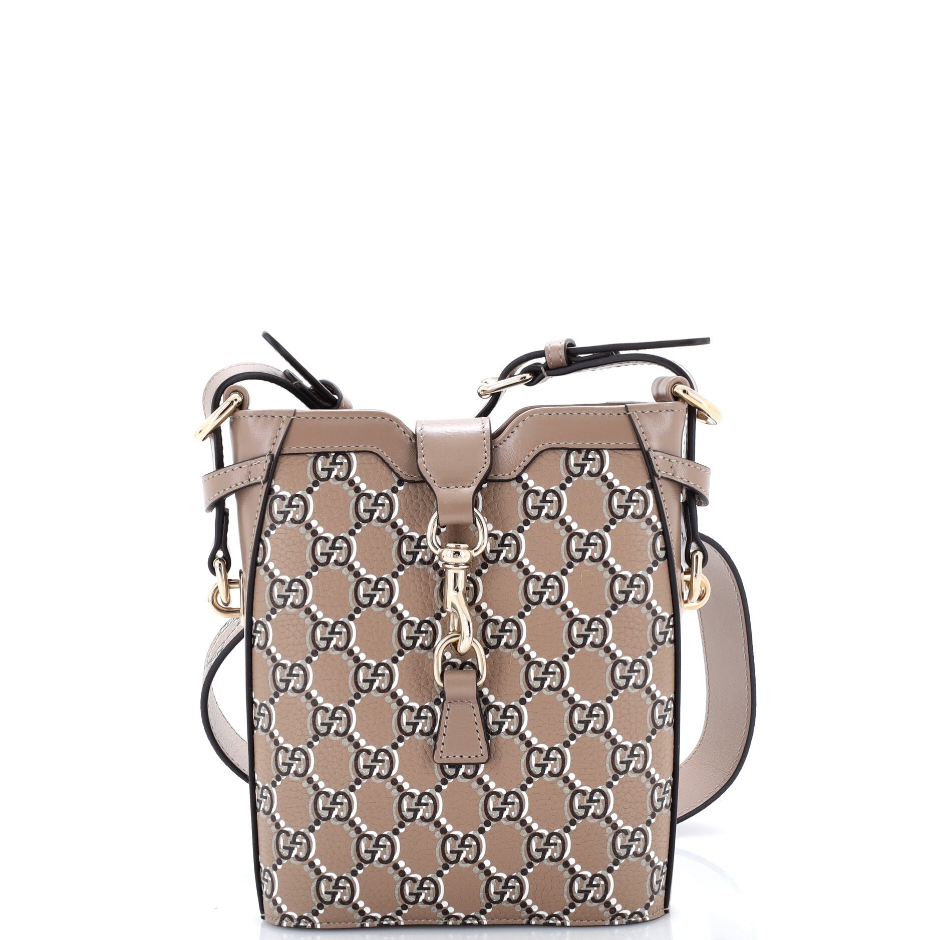 Bucket Shoulder Bag GG Shadow Leather Mini