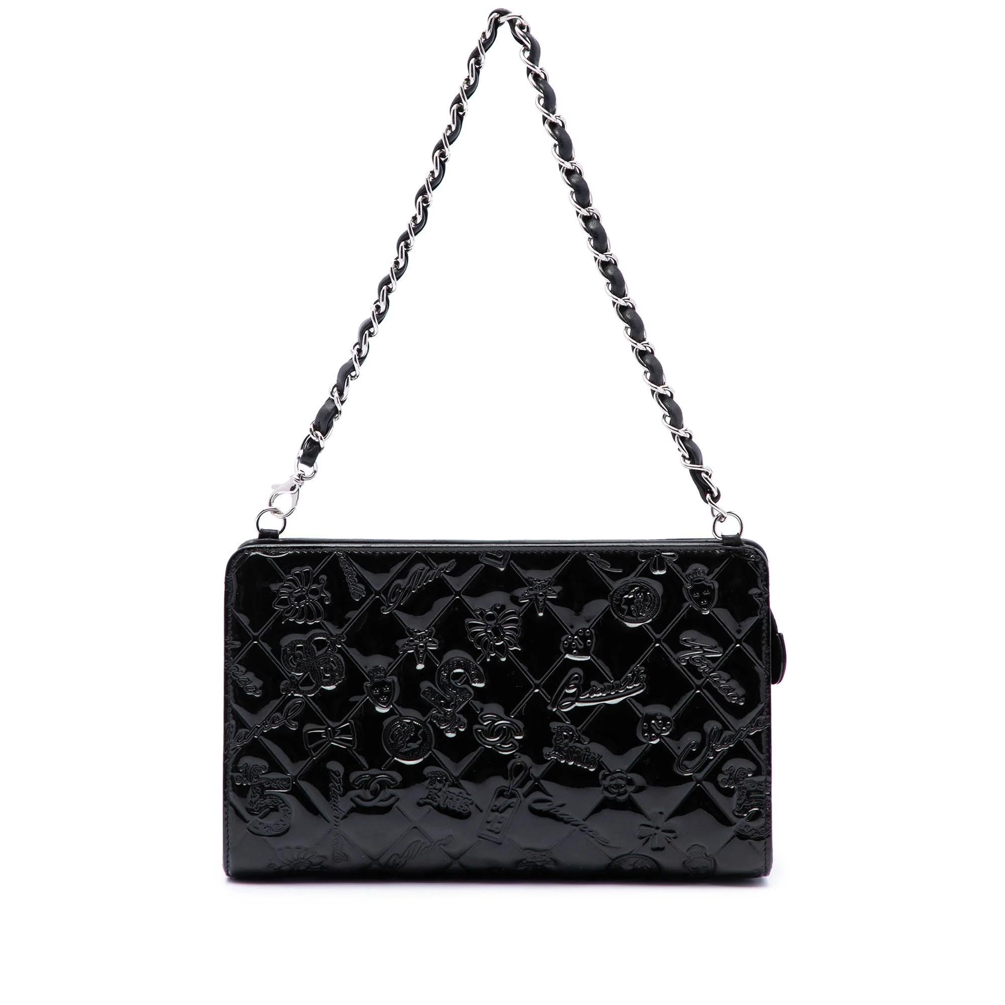 Patent leather handbag