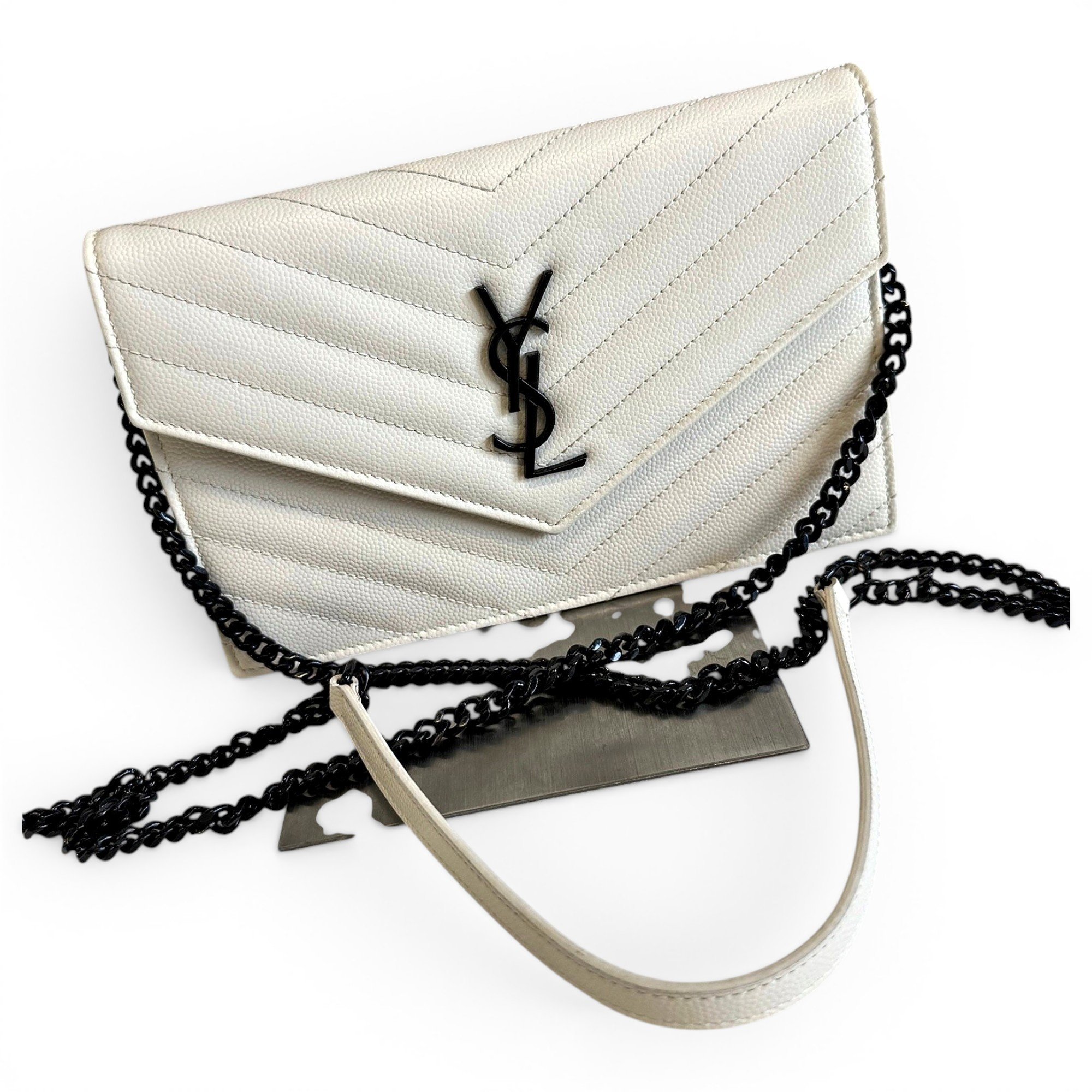 Portefeuille enveloppe leather handbag