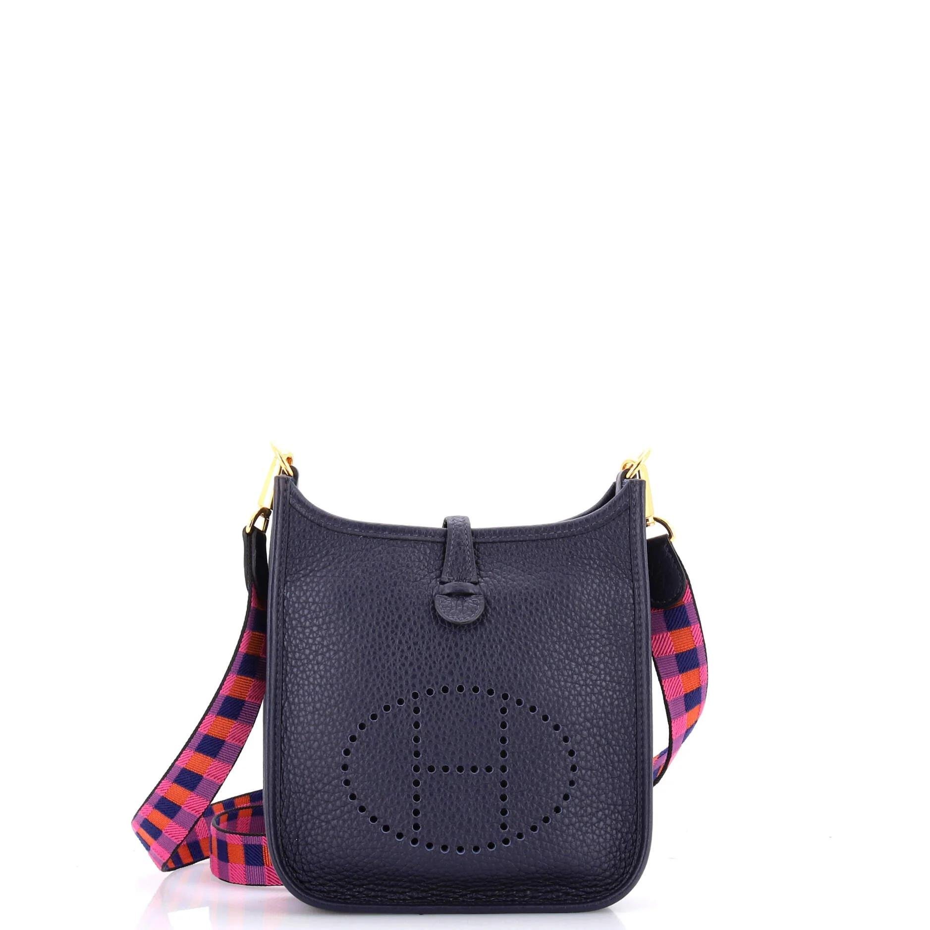 Mini Evelyne leather crossbody bag