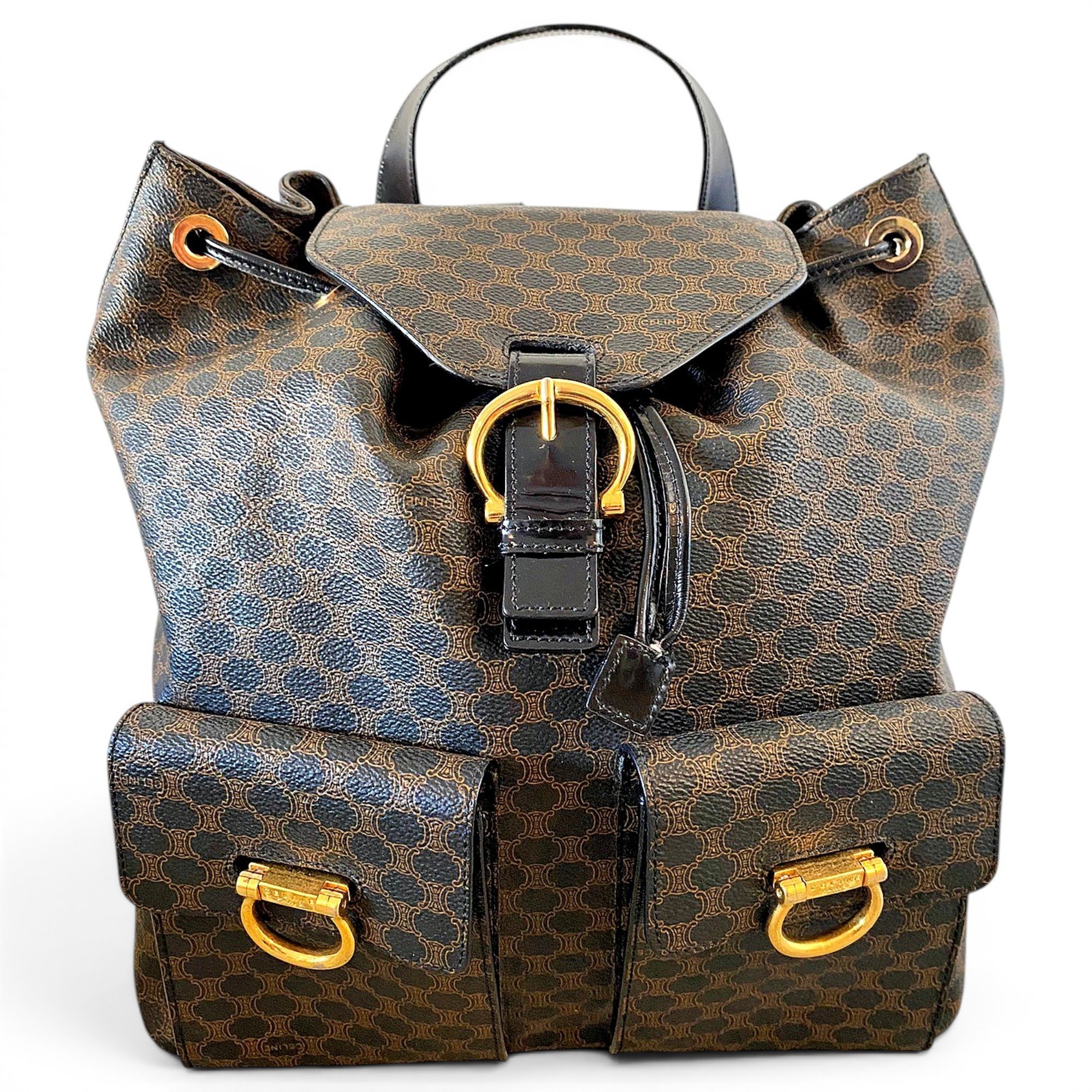 Folco leather backpack