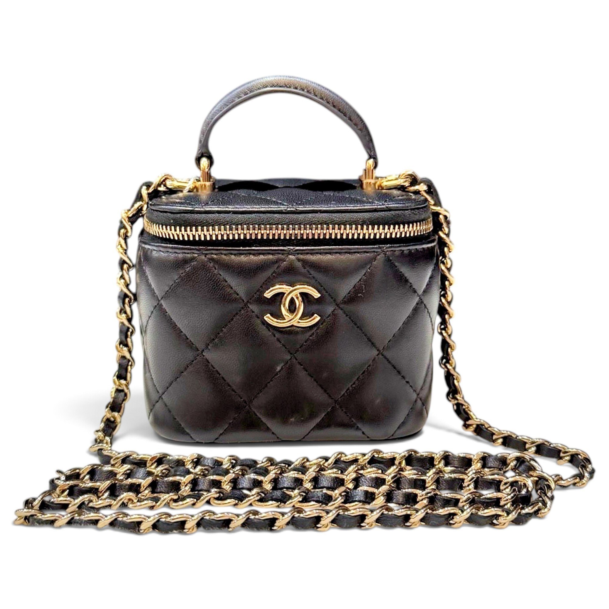 Vanity leather mini bag