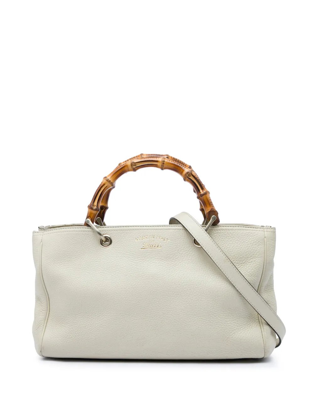 2016-2026 Medium Calfskin Bamboo Shopper satchel