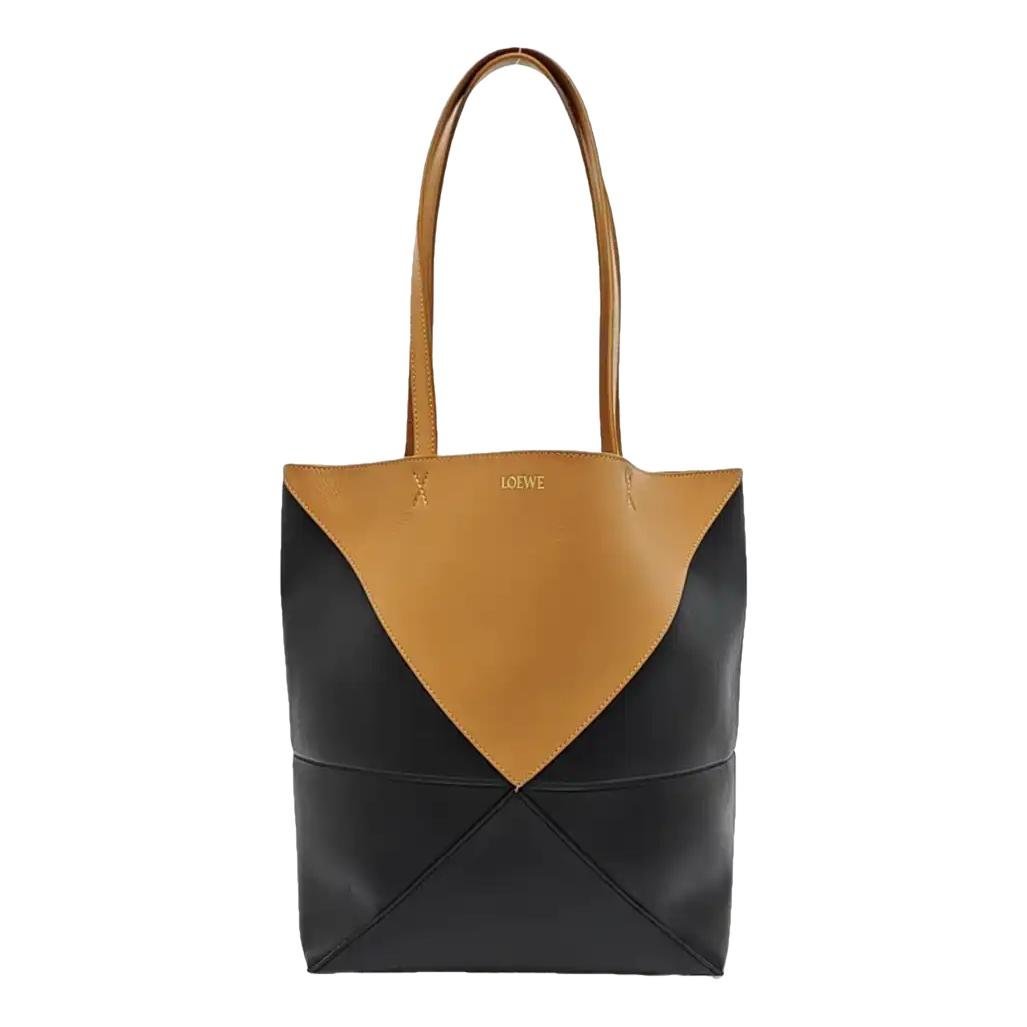 Puzzle Fold leather handbag