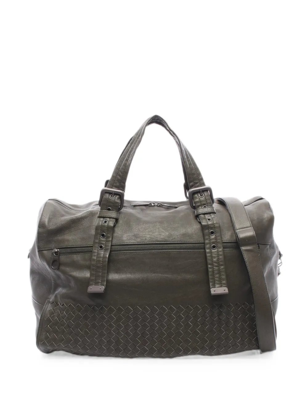 2000s Intrecciato leather duffle bag