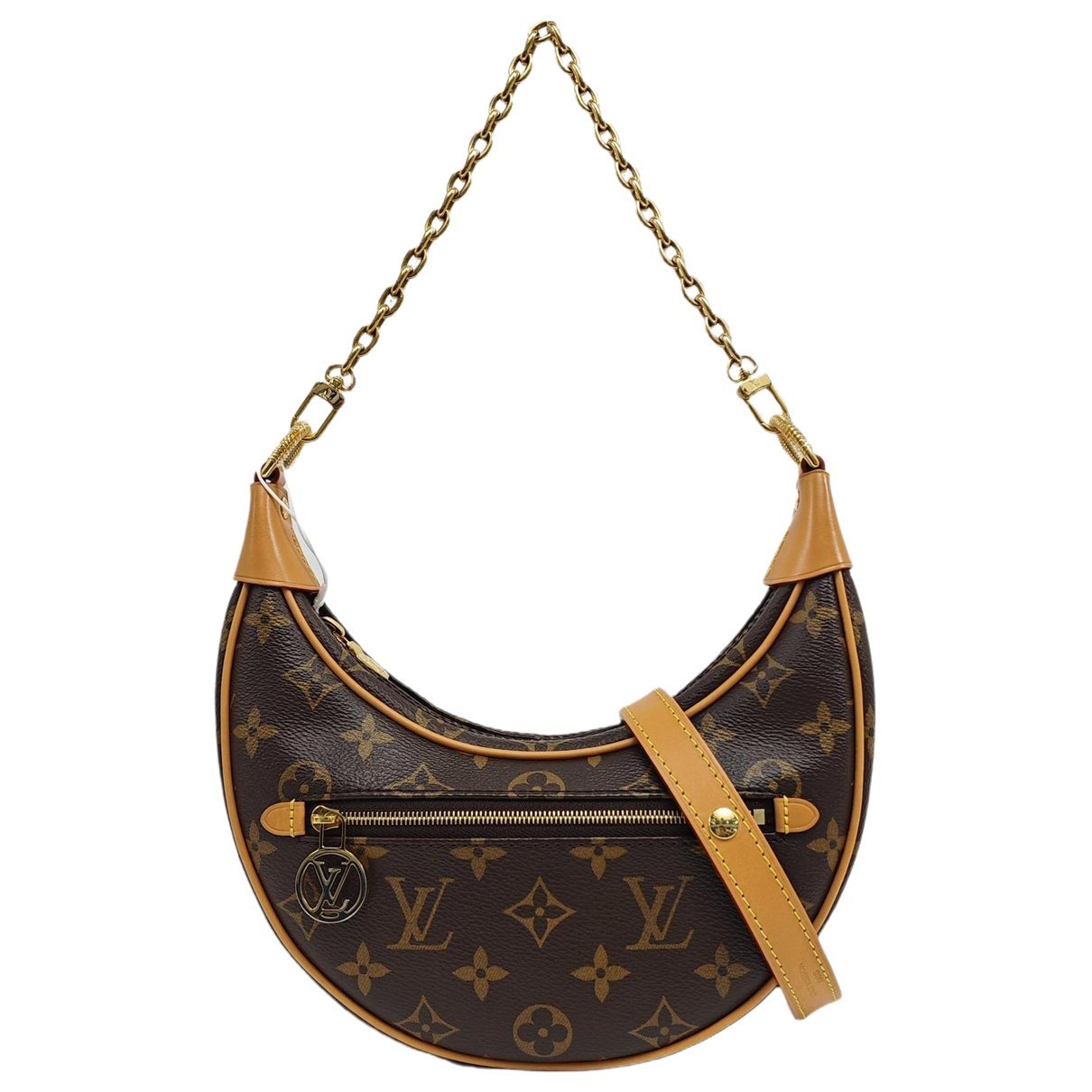 Loop leather crossbody bag