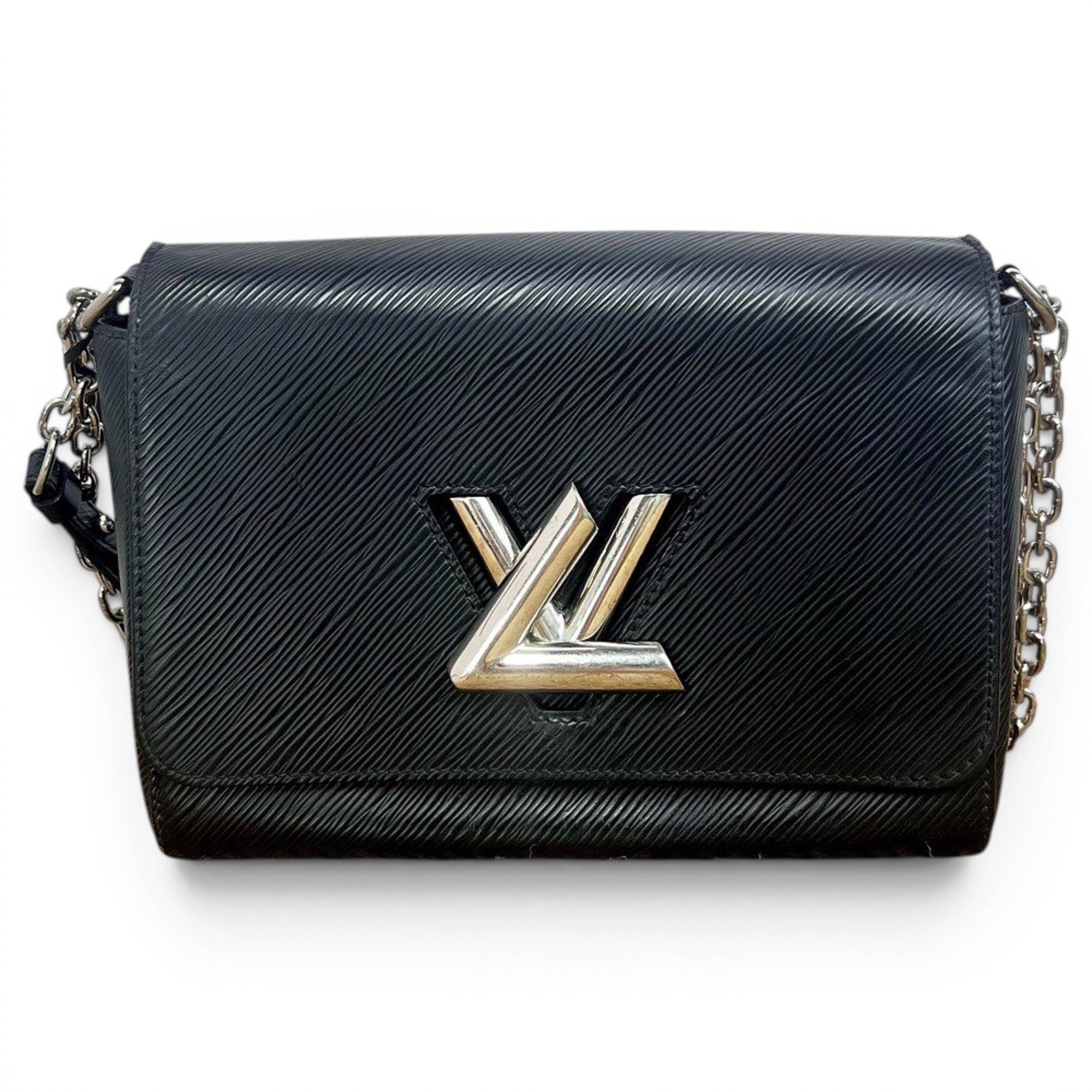 Twist leather crossbody bag