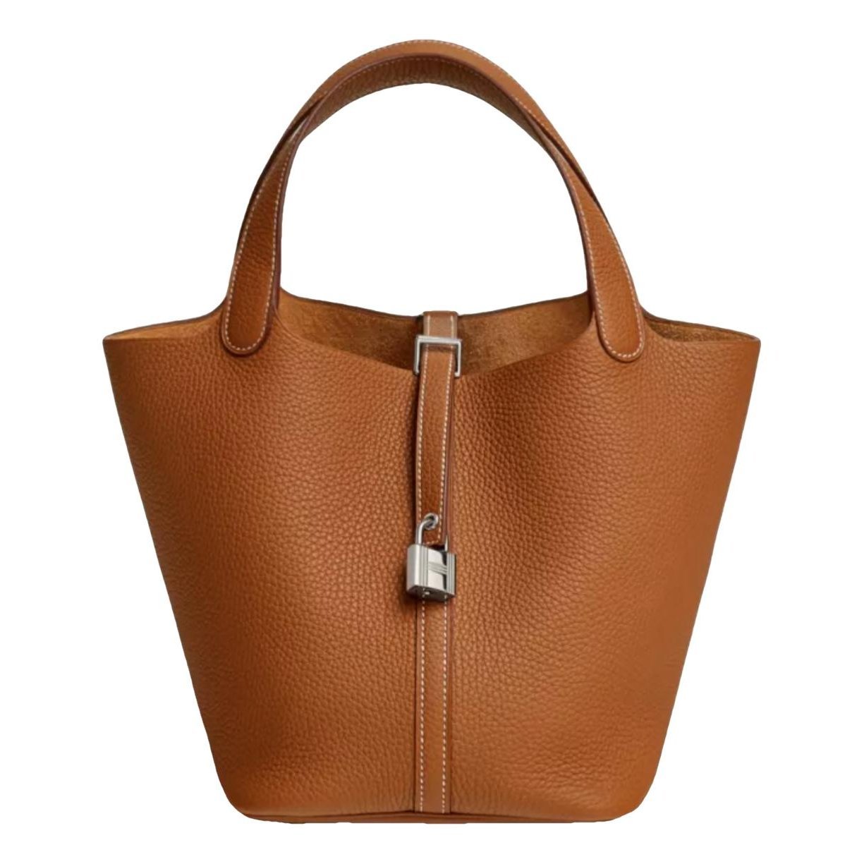 Picotin leather tote