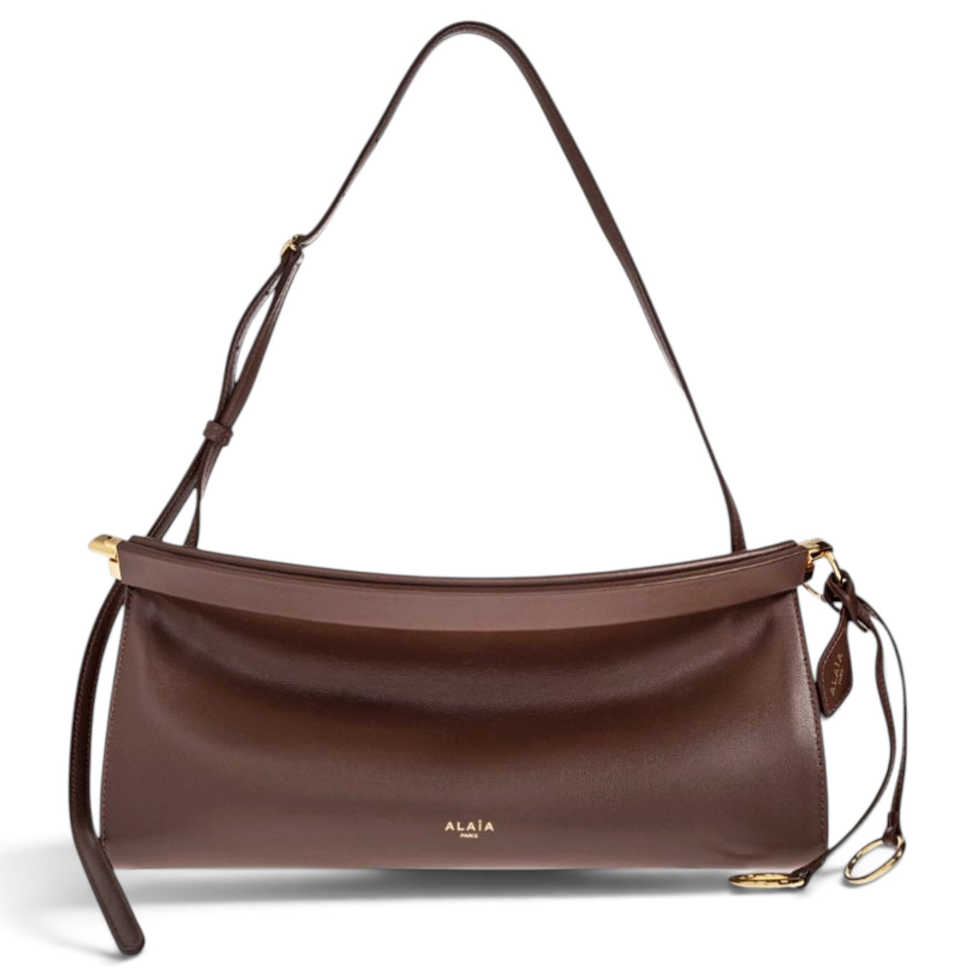 Le Click East West leather handbag