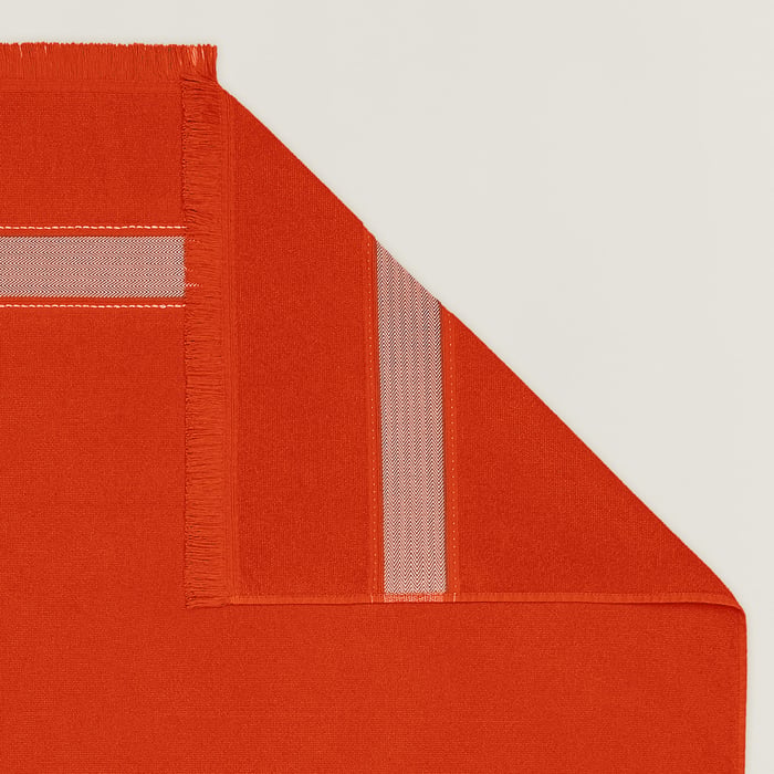 Orange Géranium Yachting Beach Towel, Small Model