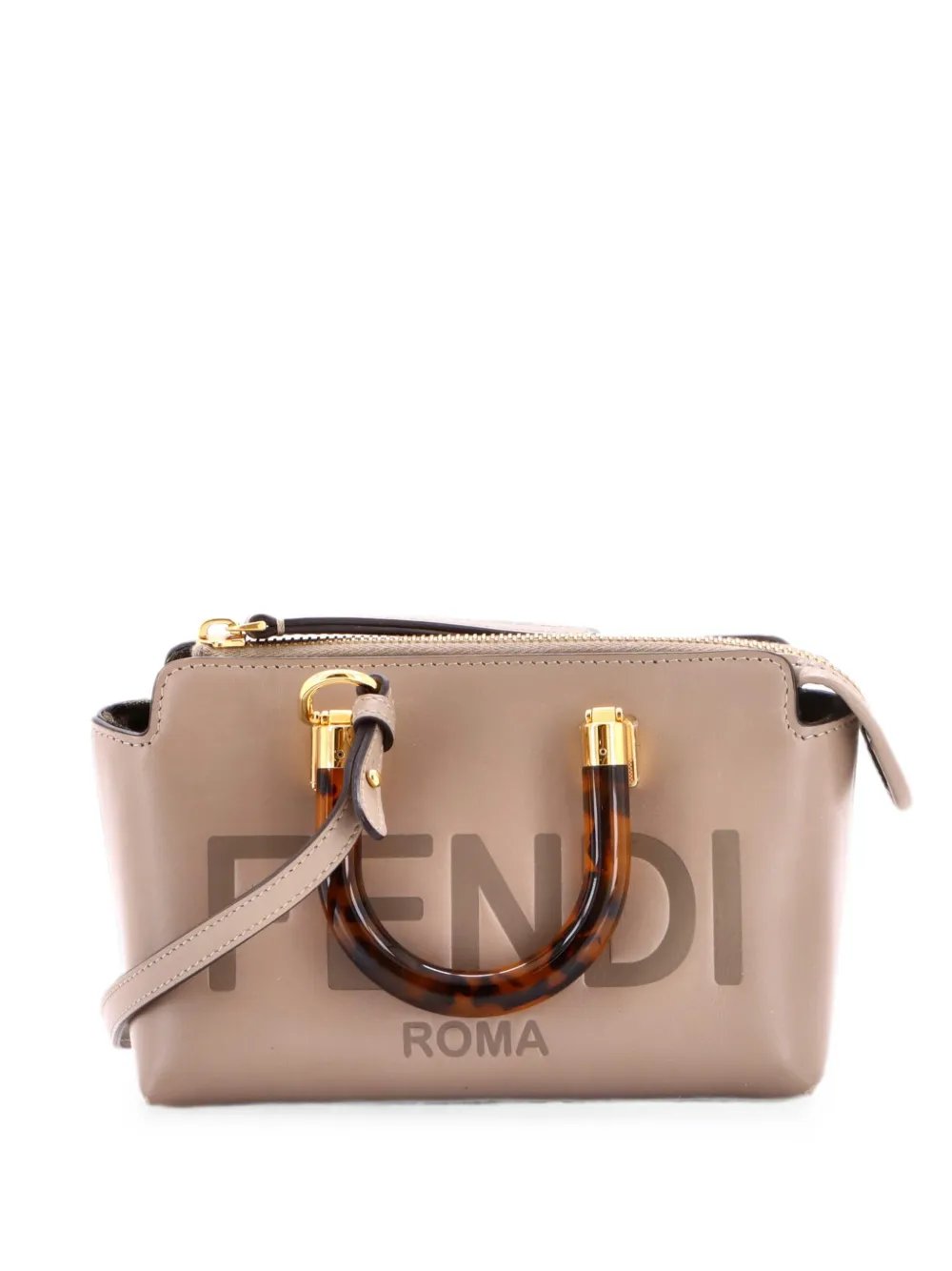 Logo By The Way Top Handle Bag Embossed Leather Mini crossbody bag