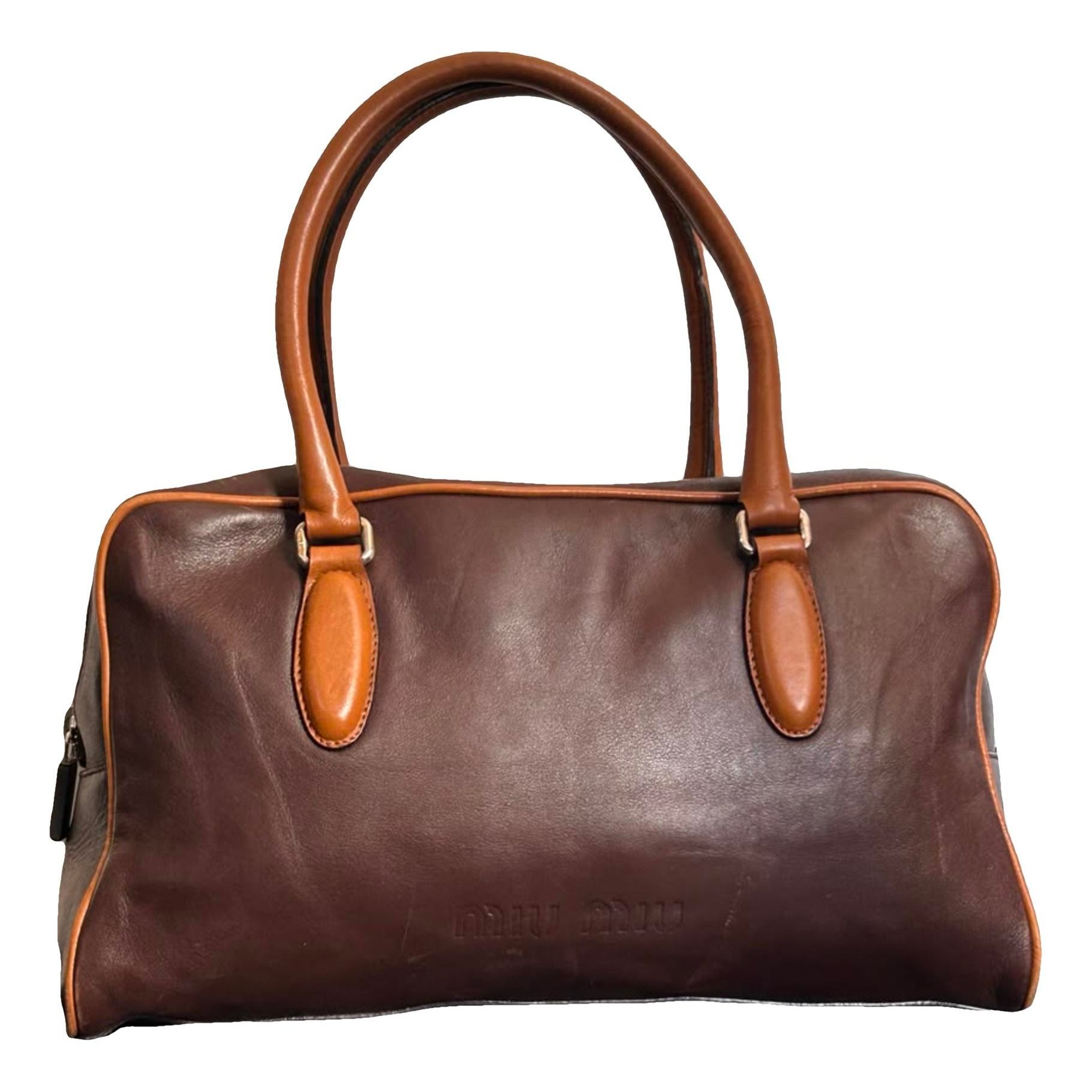 Beau leather handbag