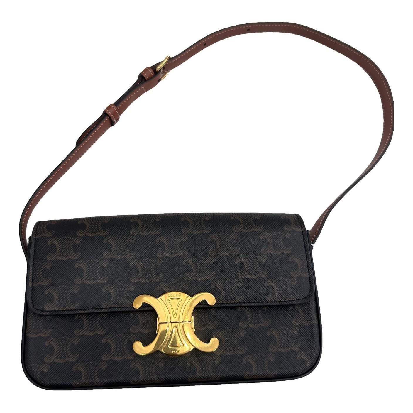 Triomphe Long leather handbag