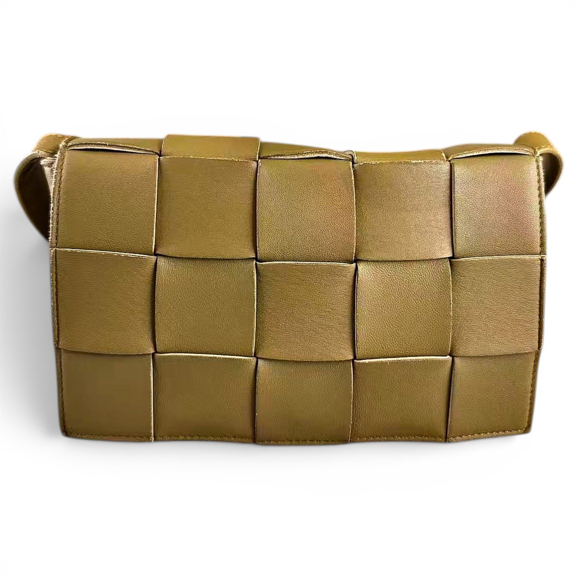 Cassette leather handbag