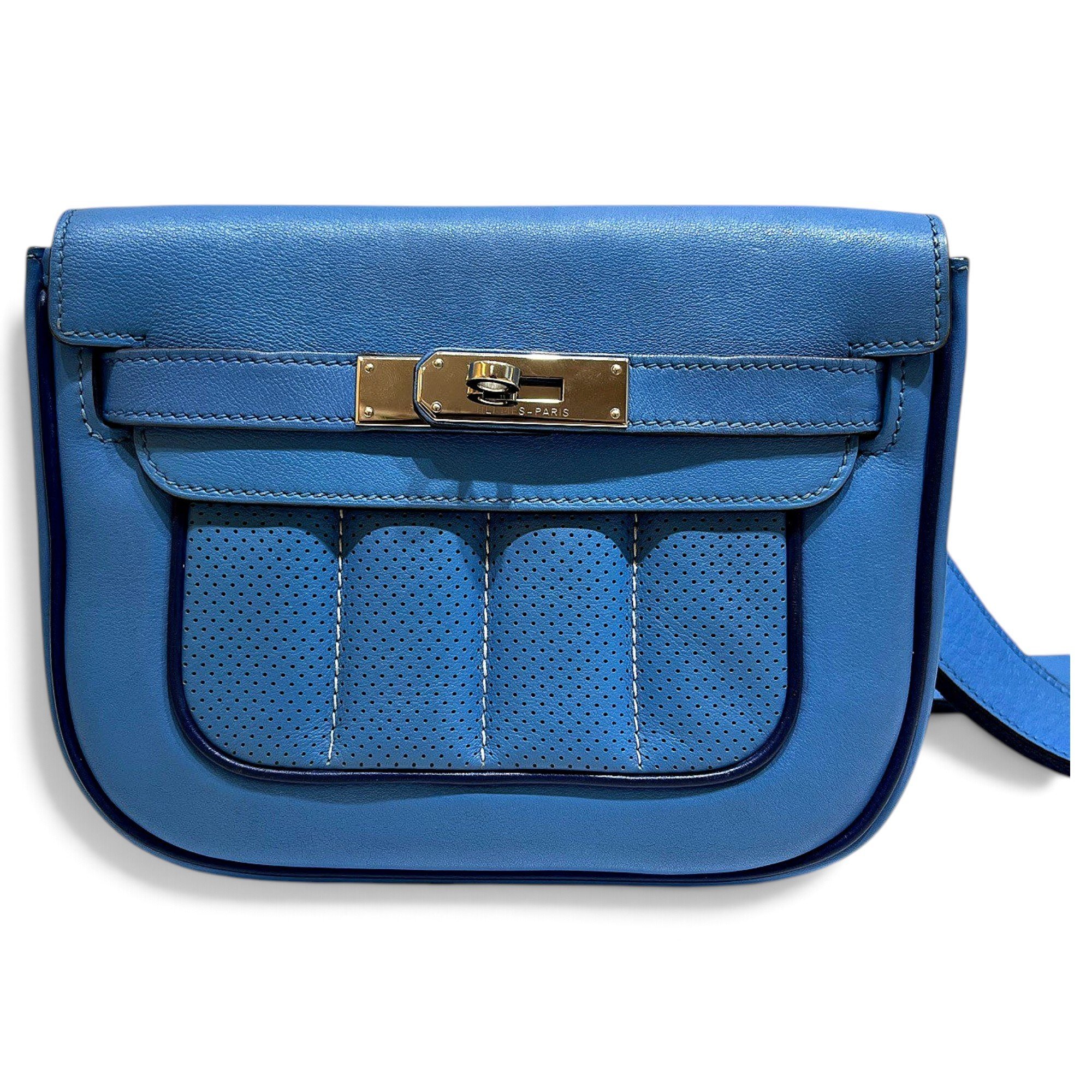 Hermes Berline Handbag Toile H Berline Canvas 1777
