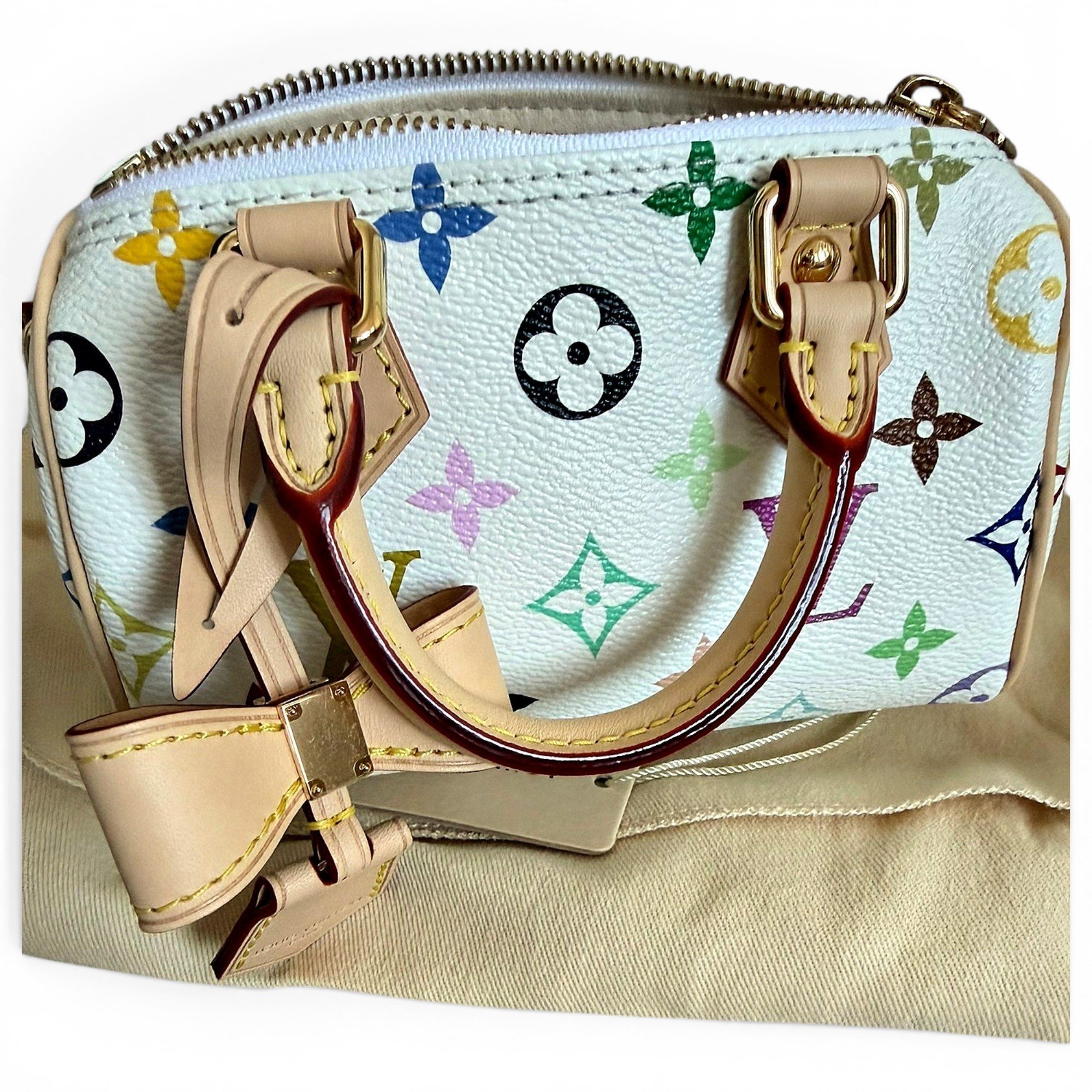 Louis Vuitton Nano Speedy / Mini HL leather mini bag