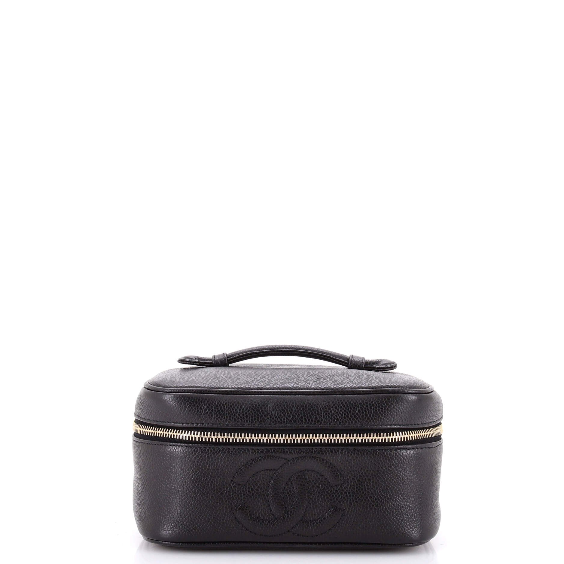 Vintage Timeless Cosmetic Case Caviar Medium
