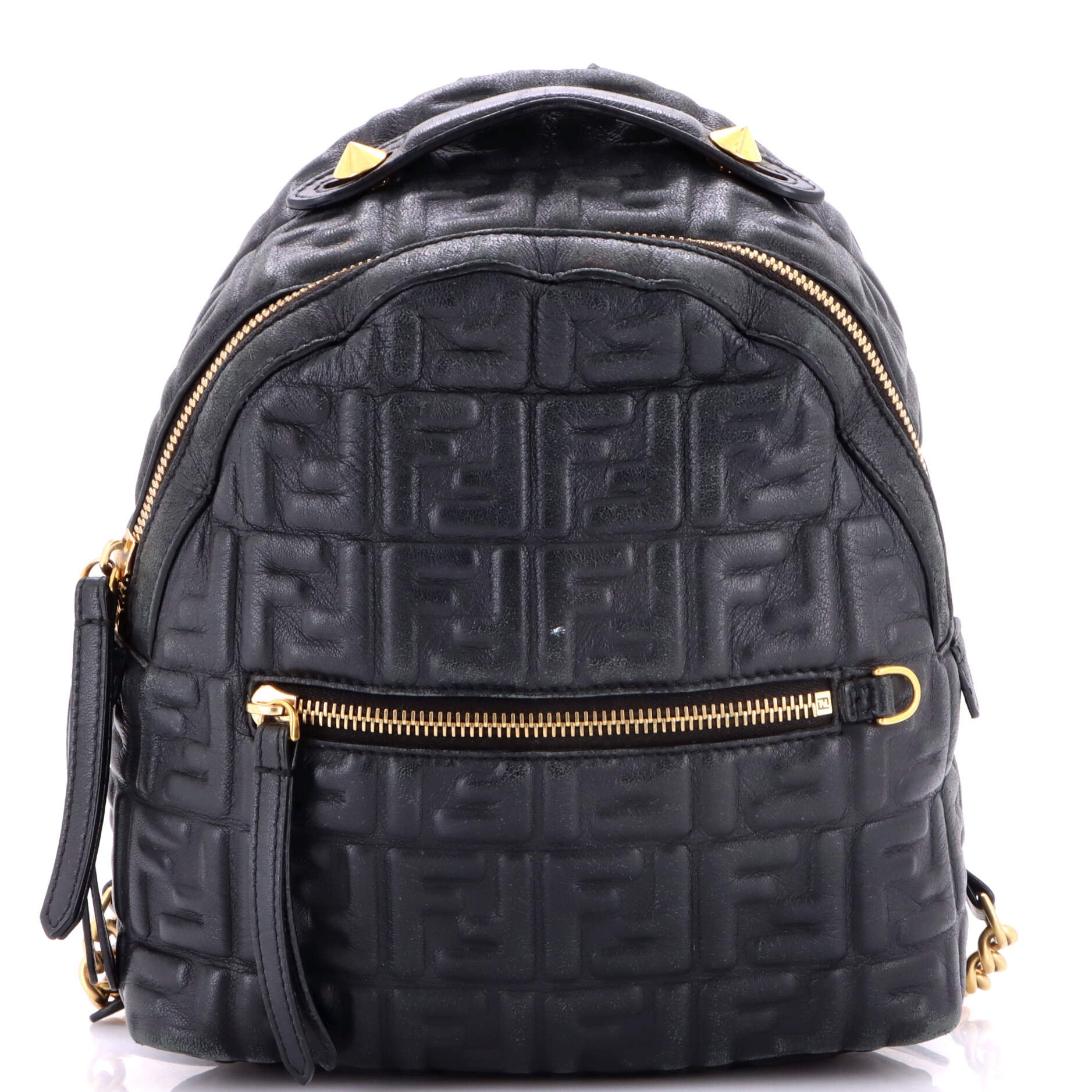 By The Way Backpack Zucca Embossed Leather Mini