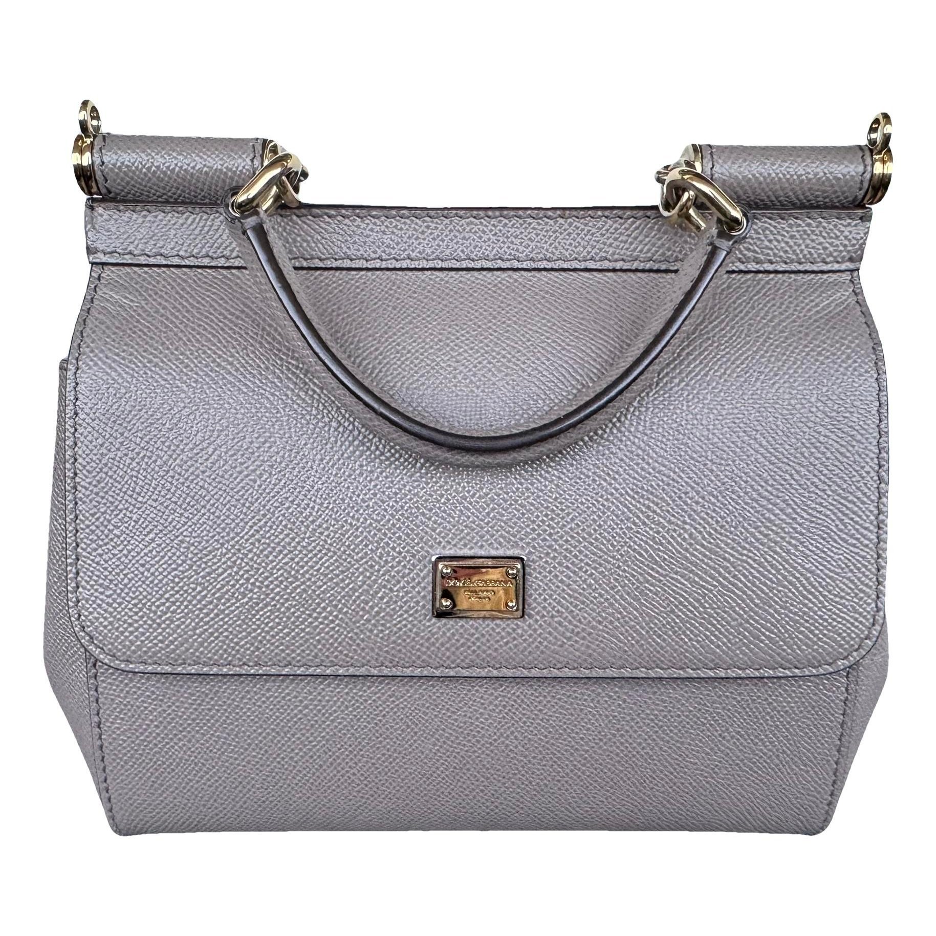 Dolce & Gabbana Sicily leather handbag