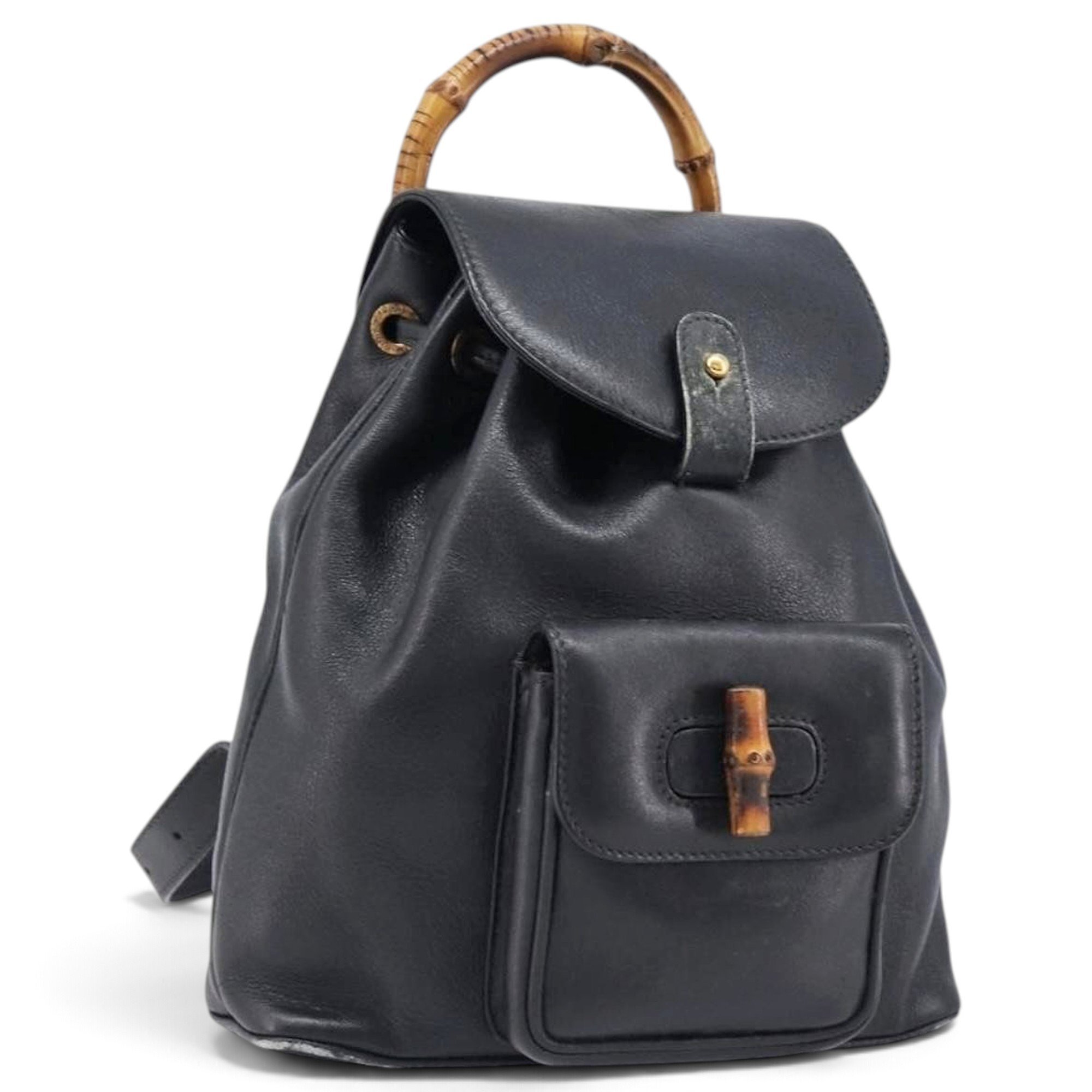 Leather backpack