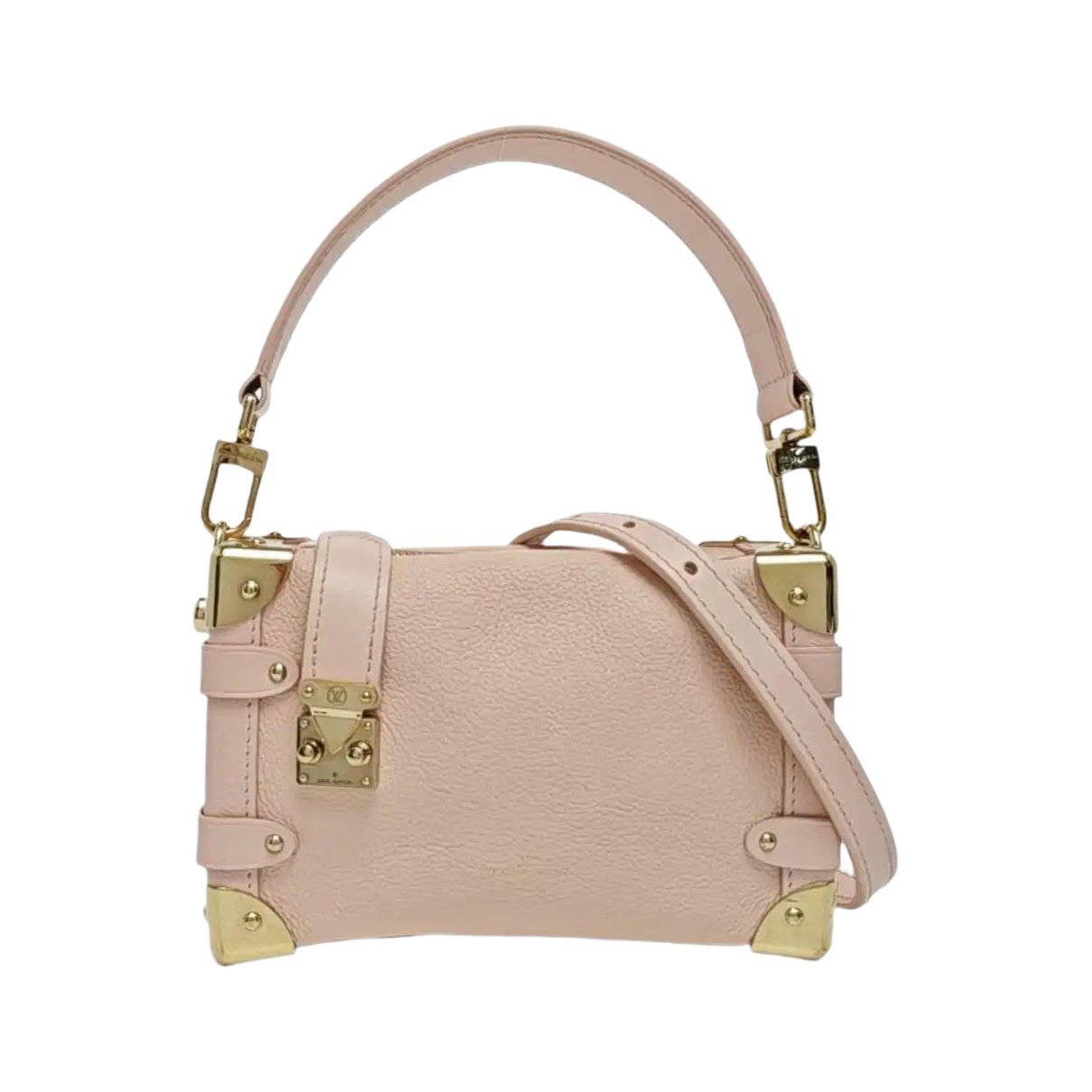 Side Trunk leather handbag