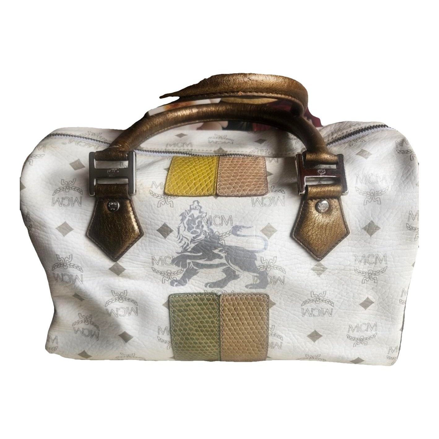 Boston patent leather handbag
