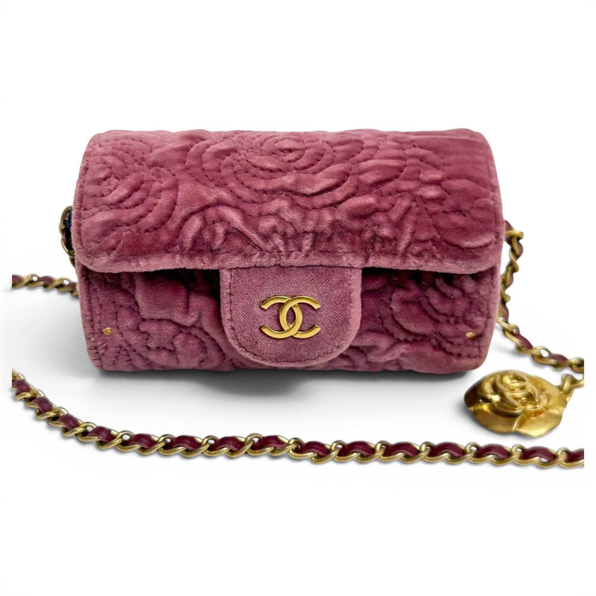 Velvet handbag