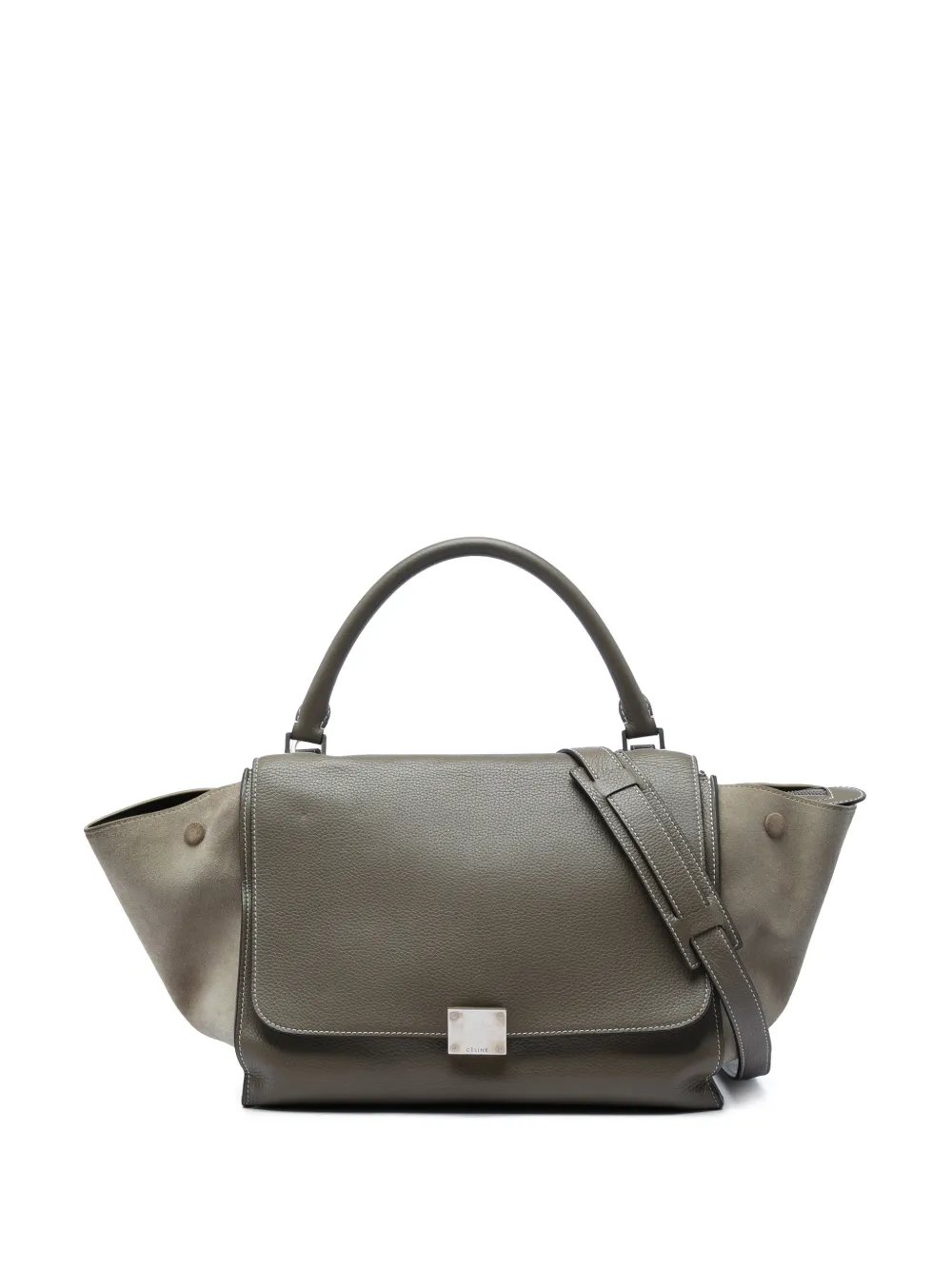2012 Medium Calfskin and Suede Trapeze satchel