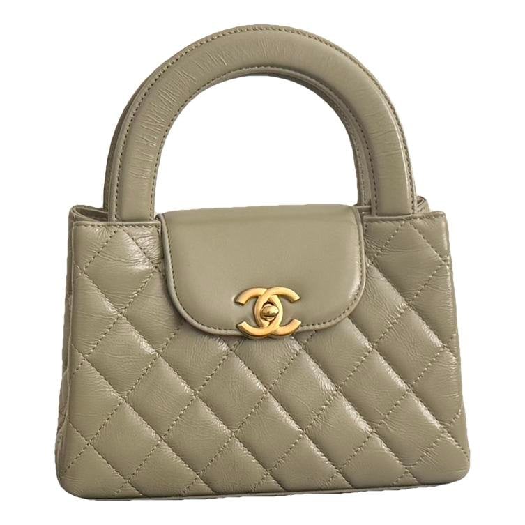 Mini Shopping leather handbag
