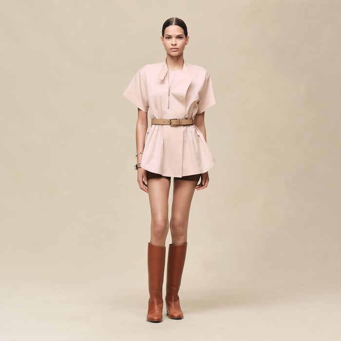 Rose Palomino Drawstring Shirt