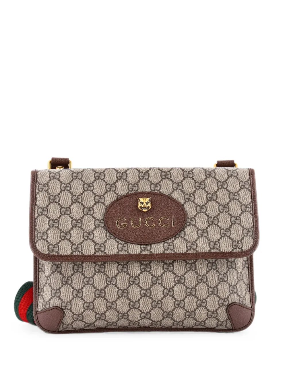 Neo Vintage Flap Messenger GG Coated Canvas Medium crossbody bag