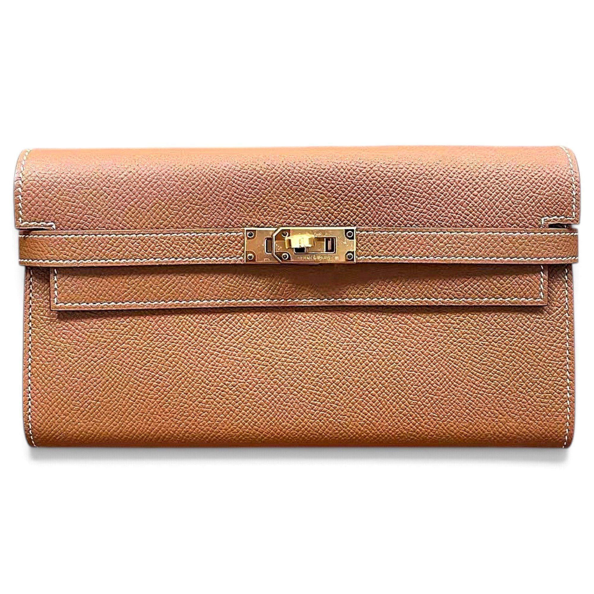 Kelly to go leather clutch bag