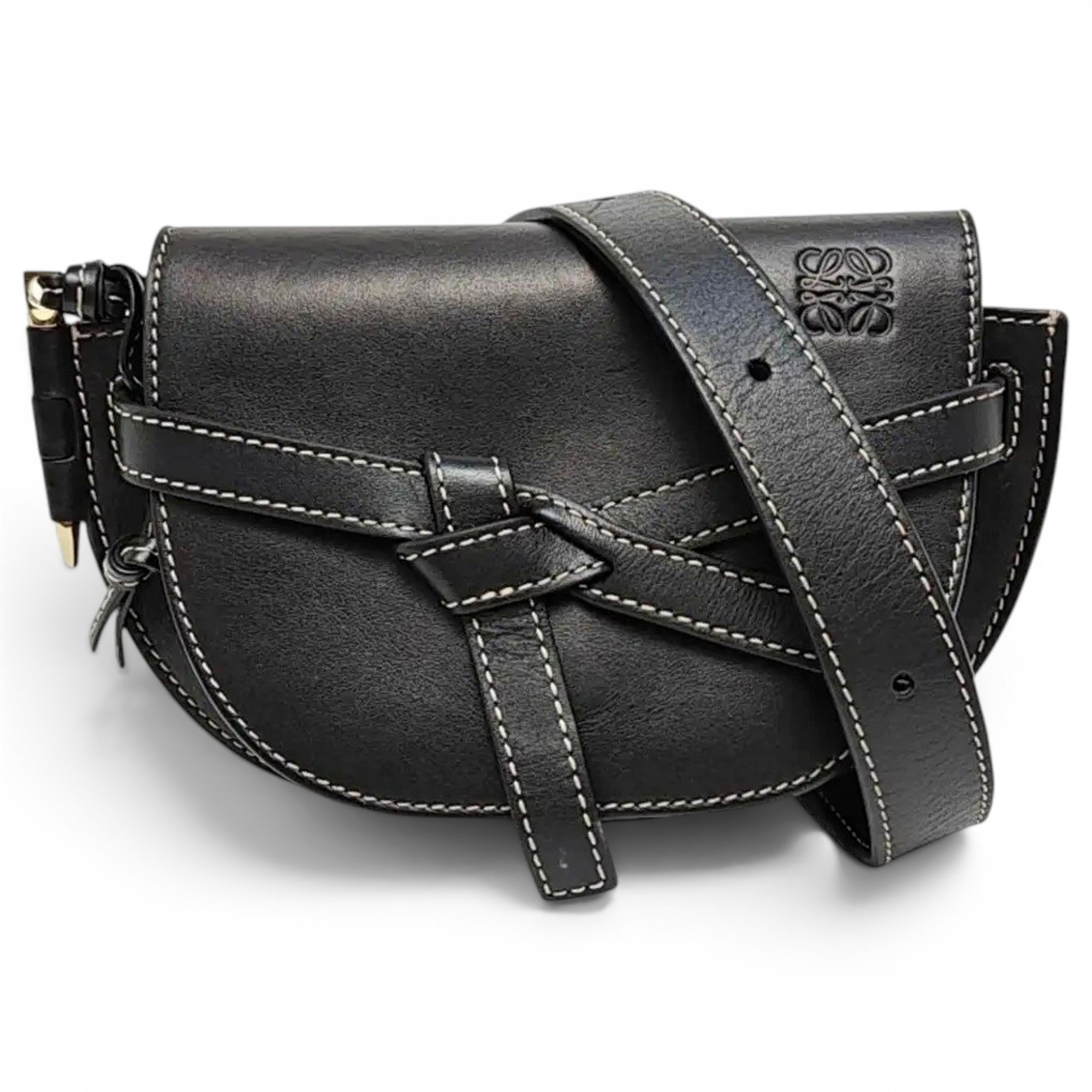 Gate leather crossbody bag