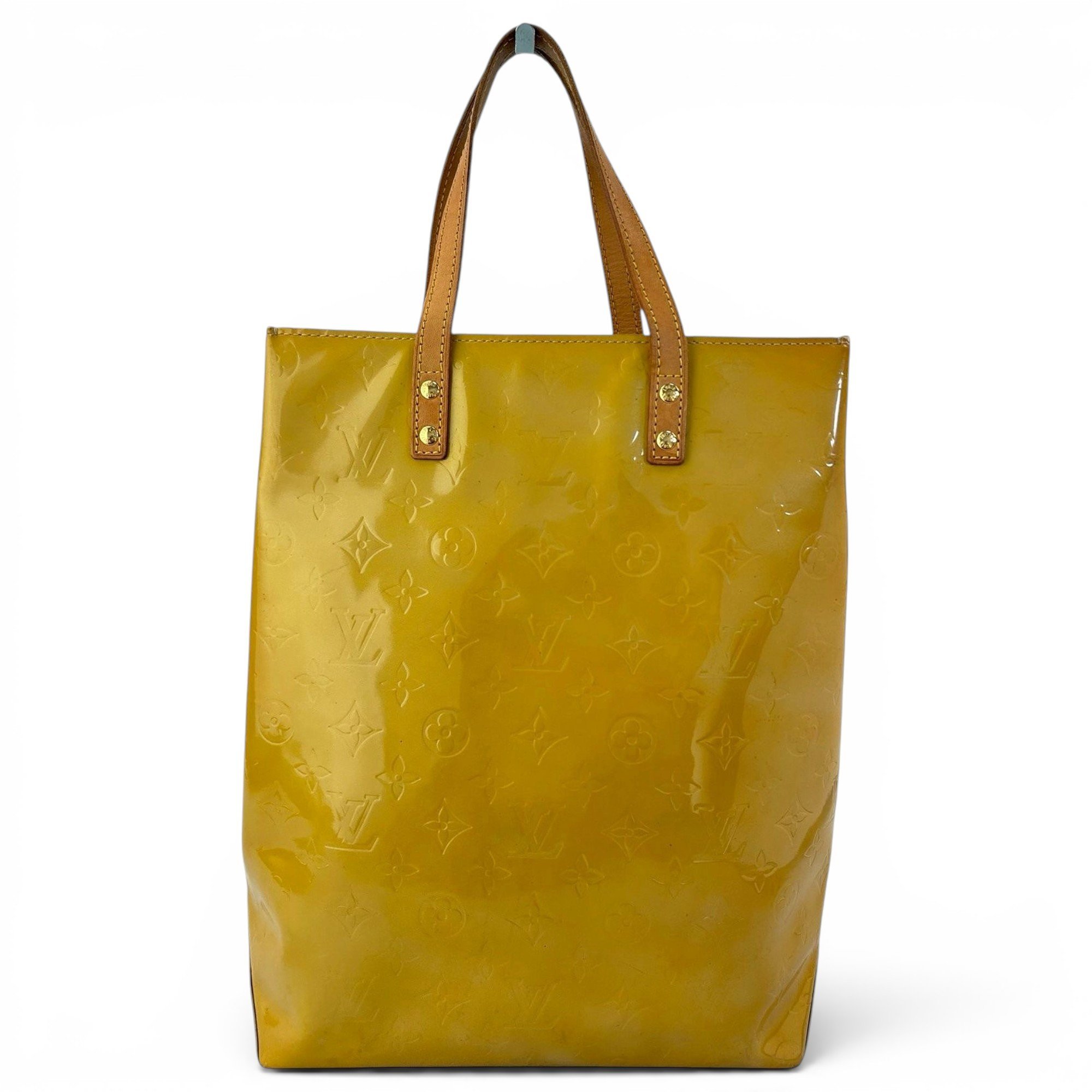 Reade patent leather handbag