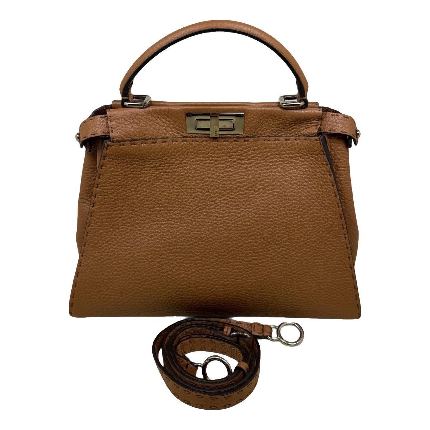 Peekaboo leather handbag