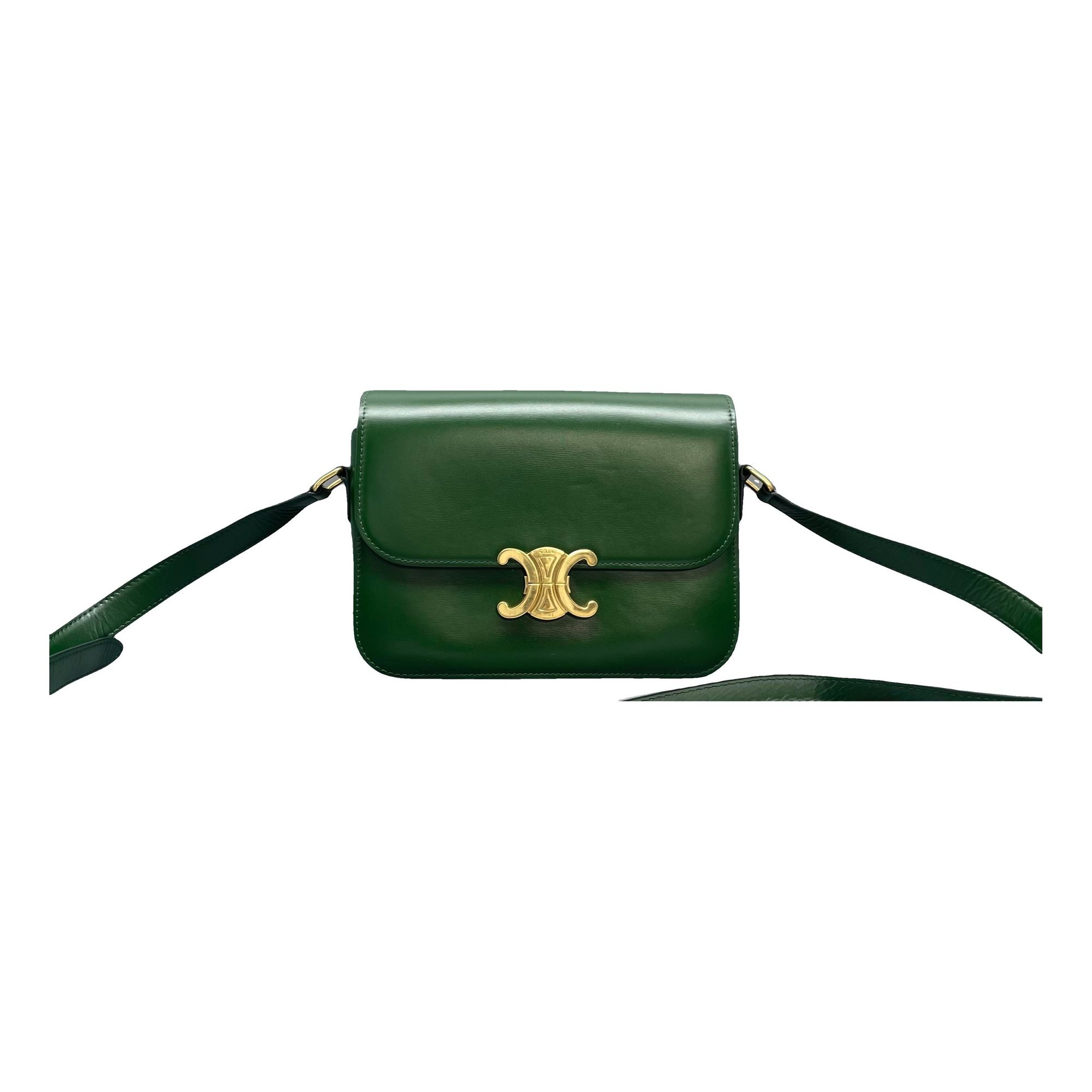 Triomphe leather handbag
