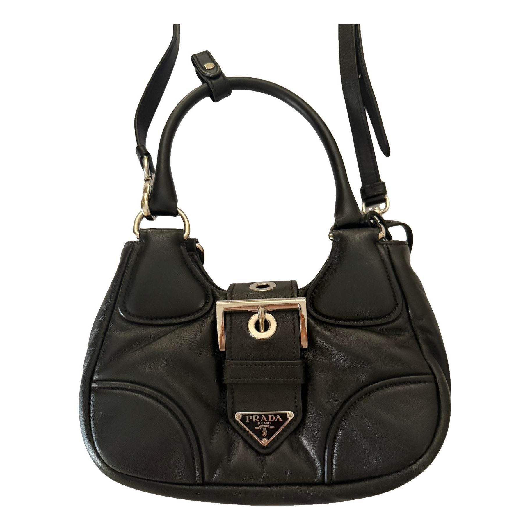 Moon leather handbag