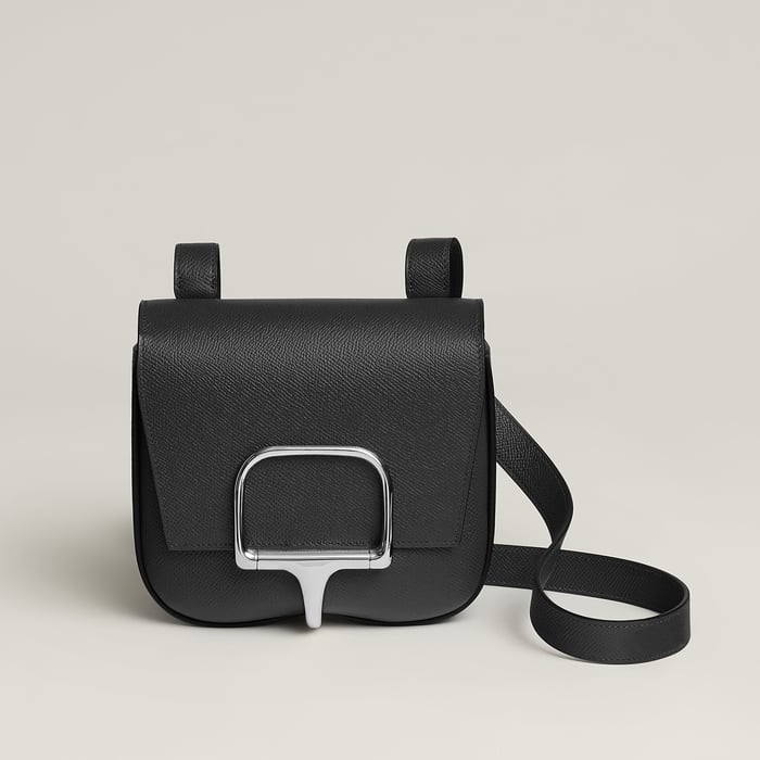 Noir Hermès Della Cavalleria Mini Bag
